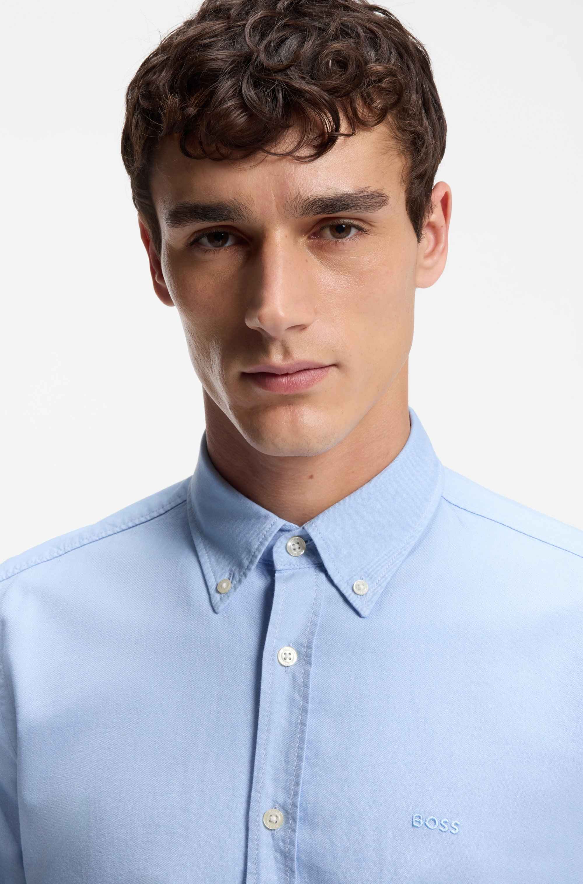Regular-fit shirt in Oxford cotton