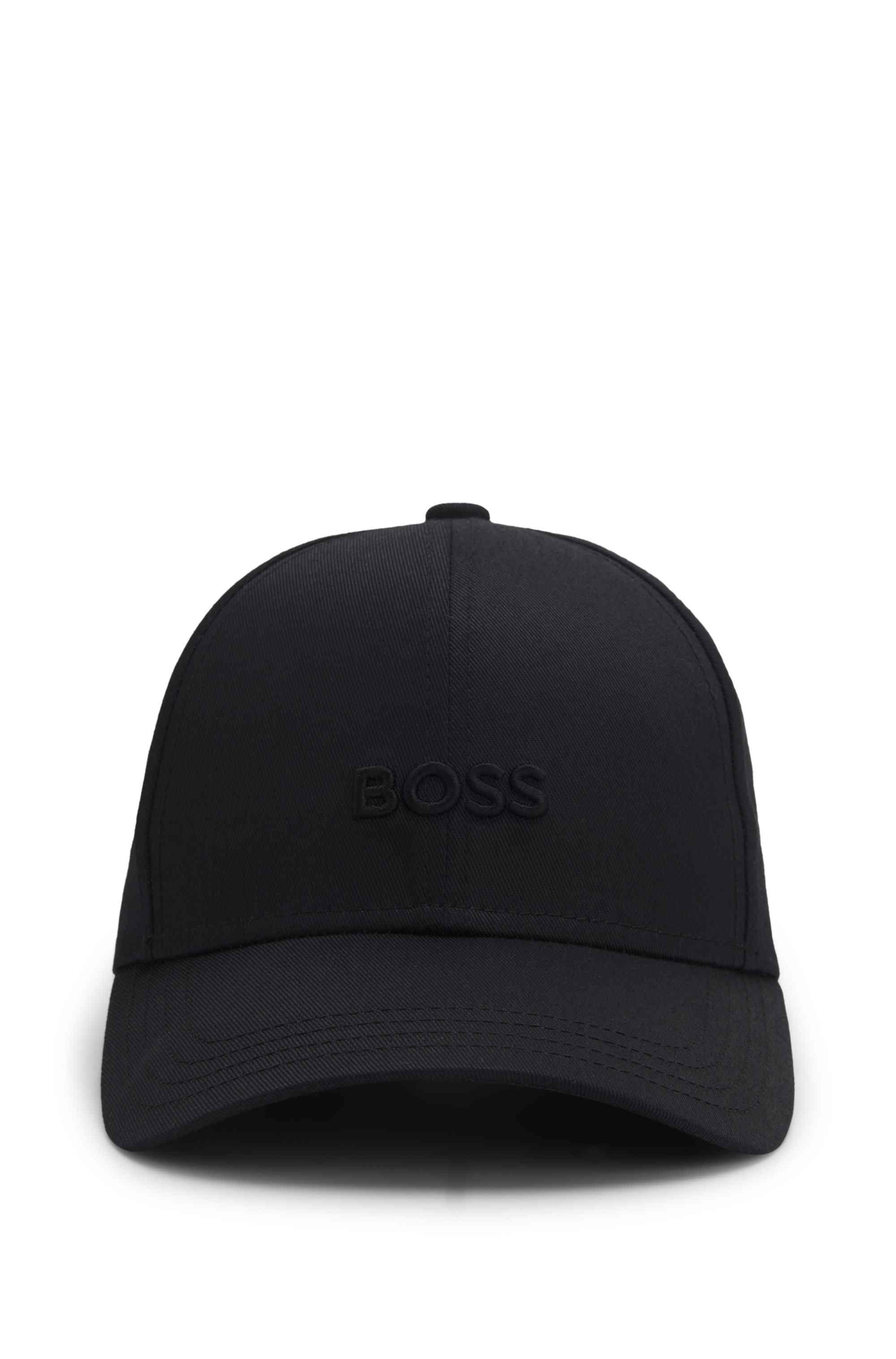 Six-panel cotton cap with logo embroidery