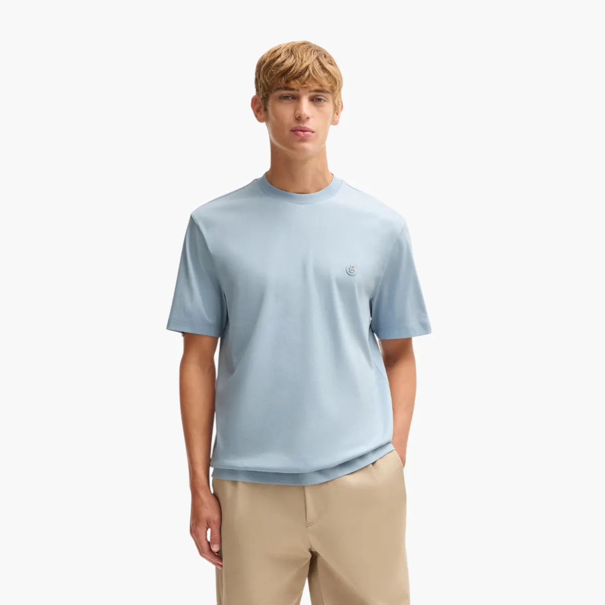 Regular-Fit T-Shirt In Cotton With Monogram Print