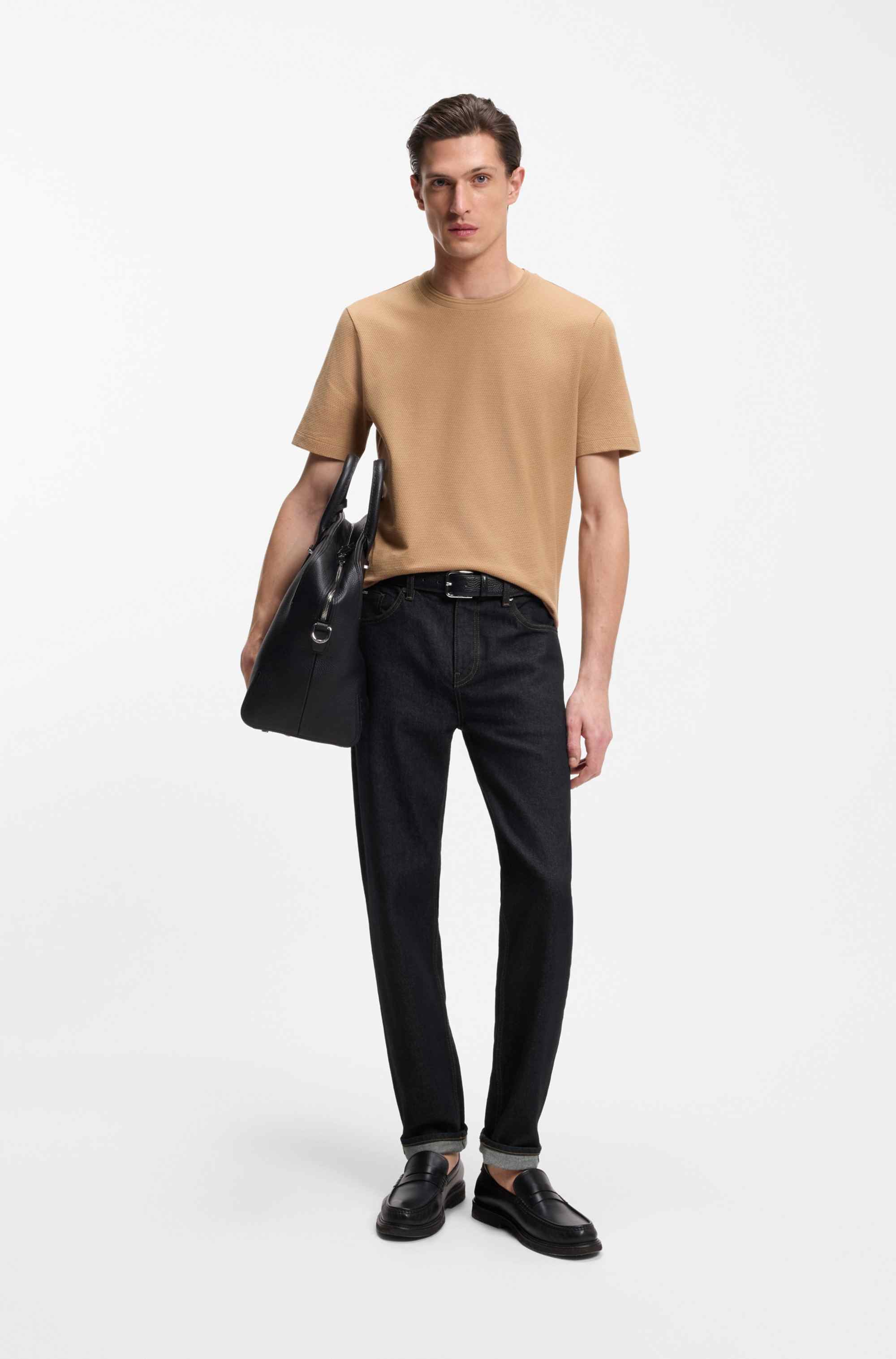 Maine regular-fit jeans in dark-blue stretch denim