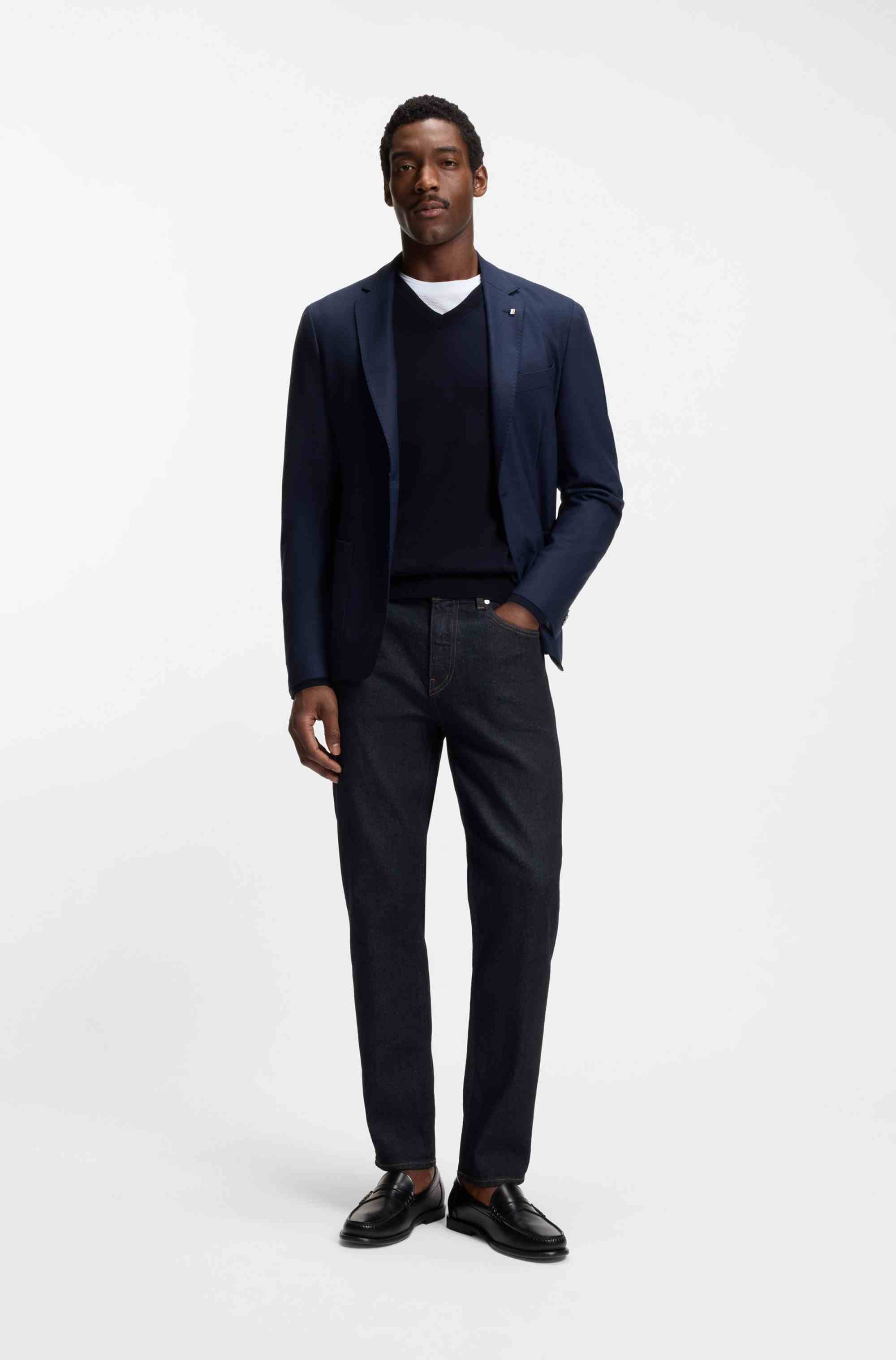 Maine regular-fit jeans in blue comfort-stretch denim