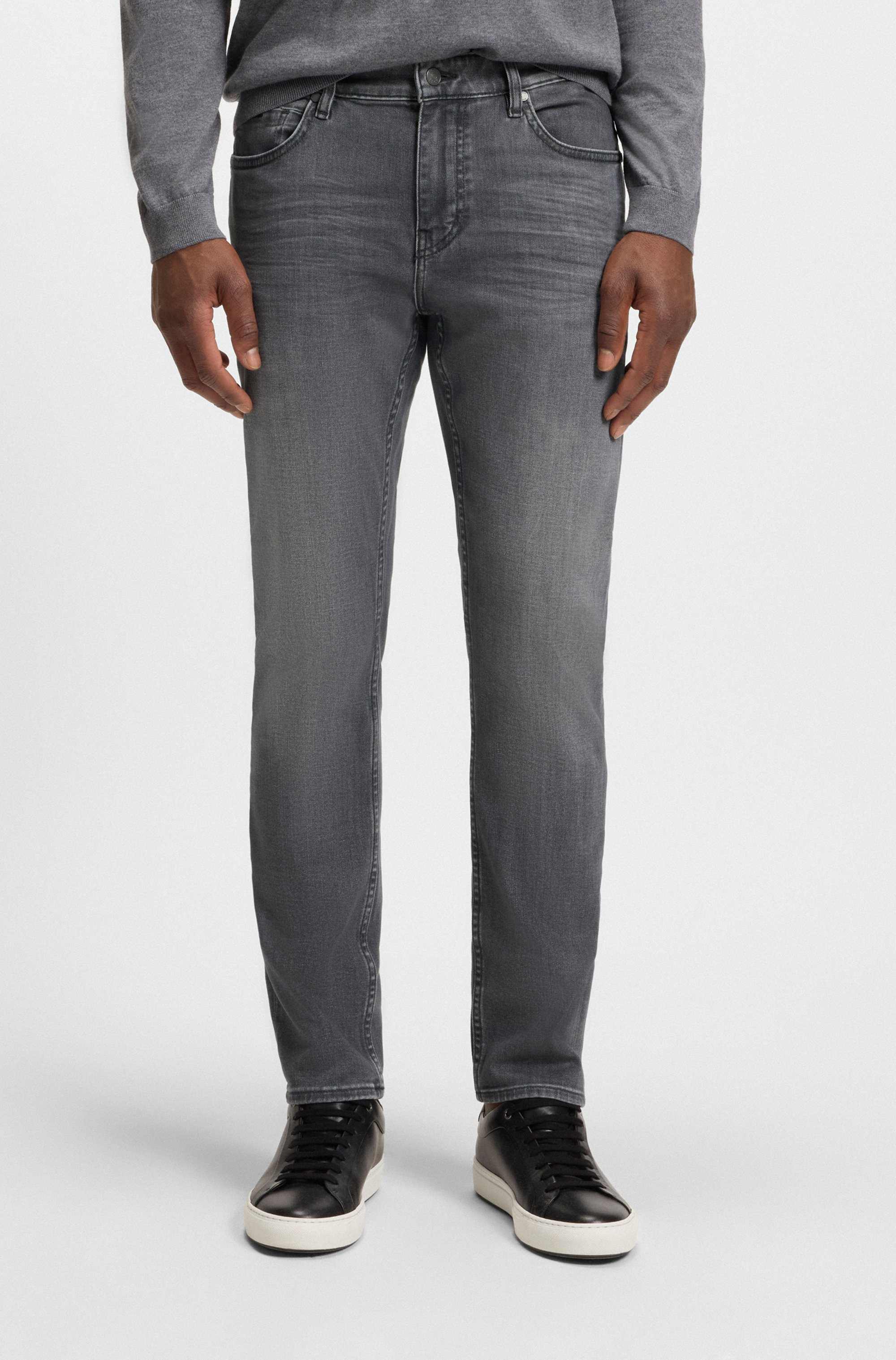 Delaware slim-fit jeans in super-soft grey denim