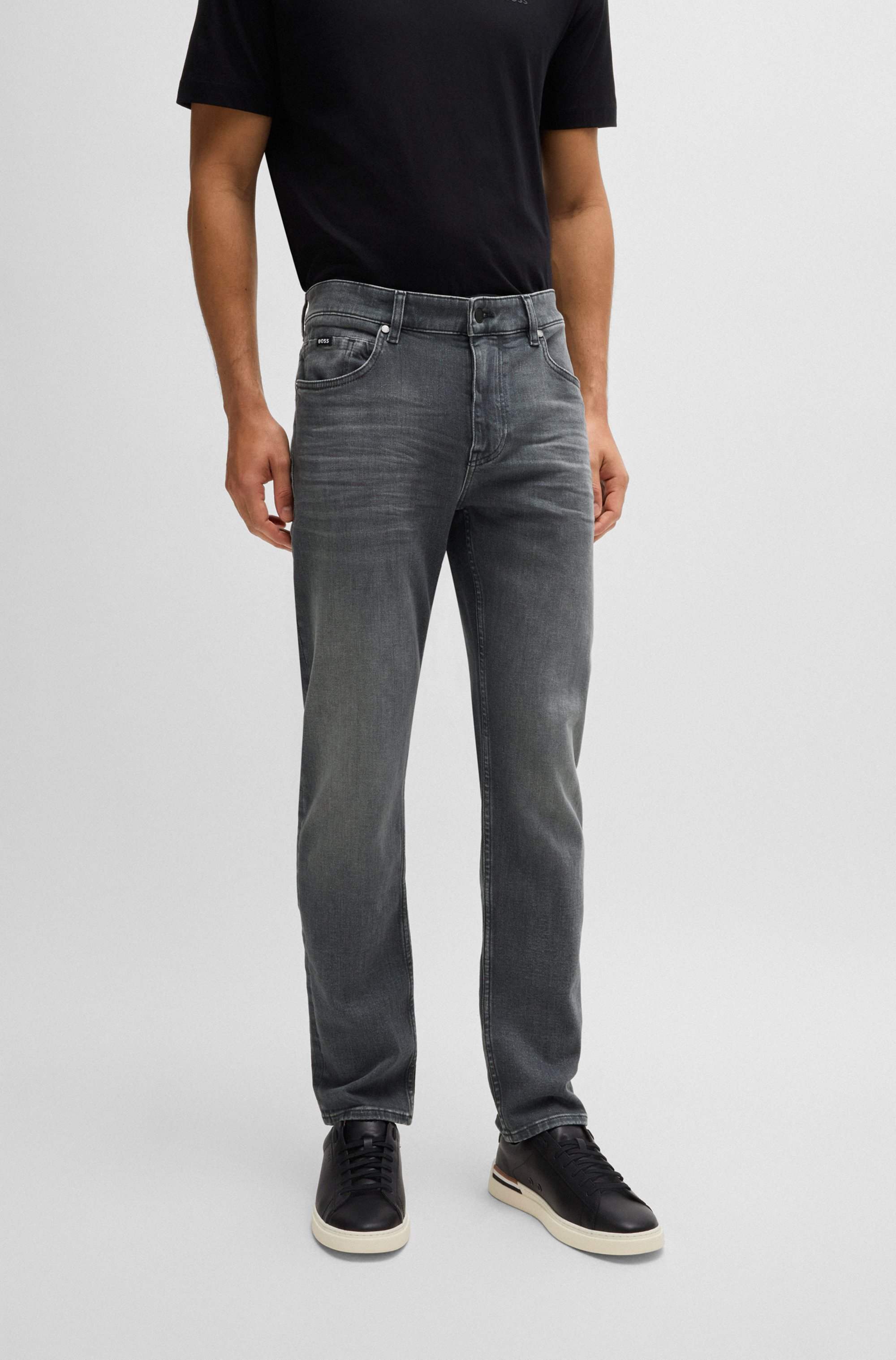 Delaware slim-fit jeans in super-soft grey denim
