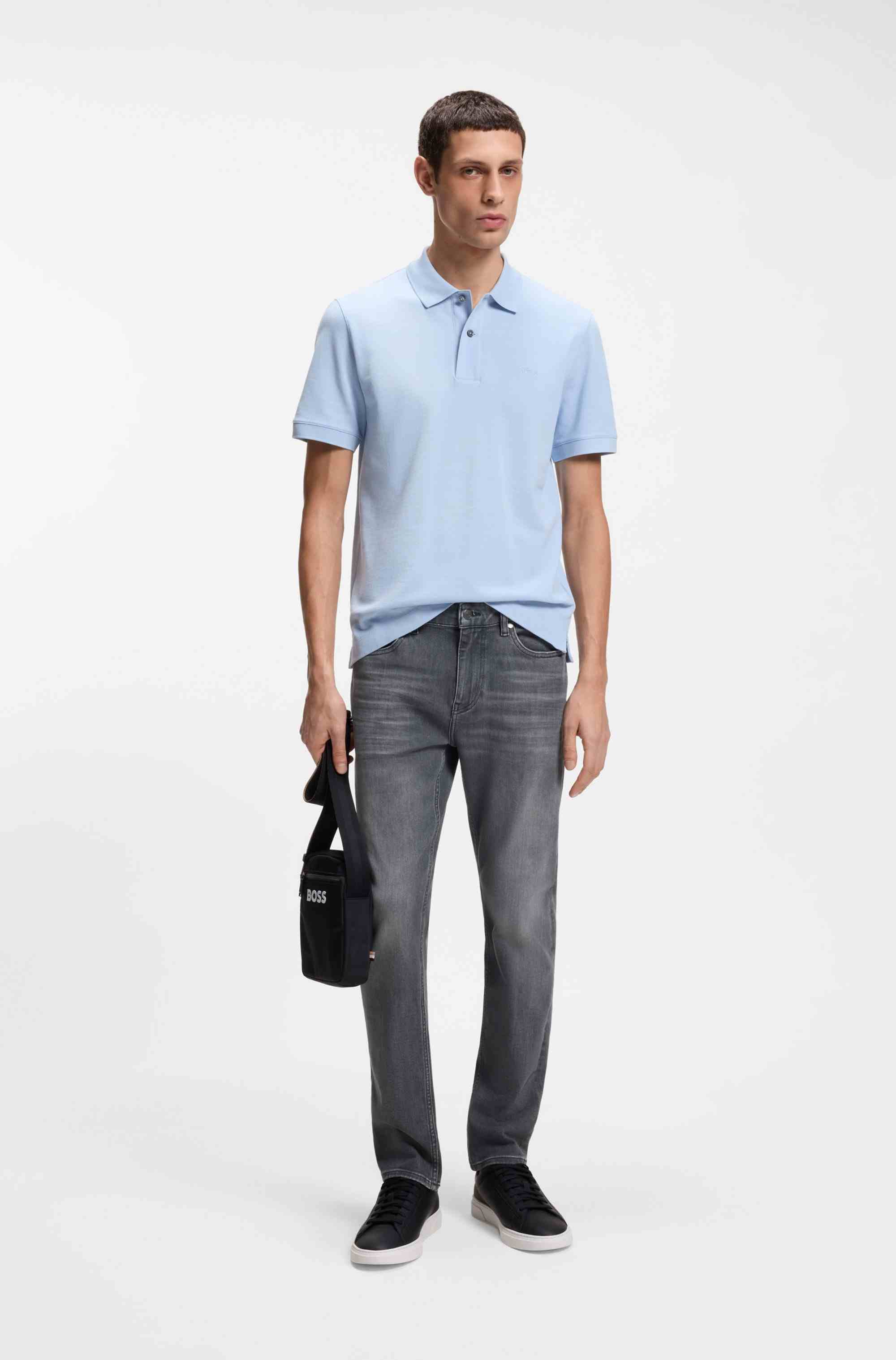 Delaware slim-fit jeans in super-soft grey denim