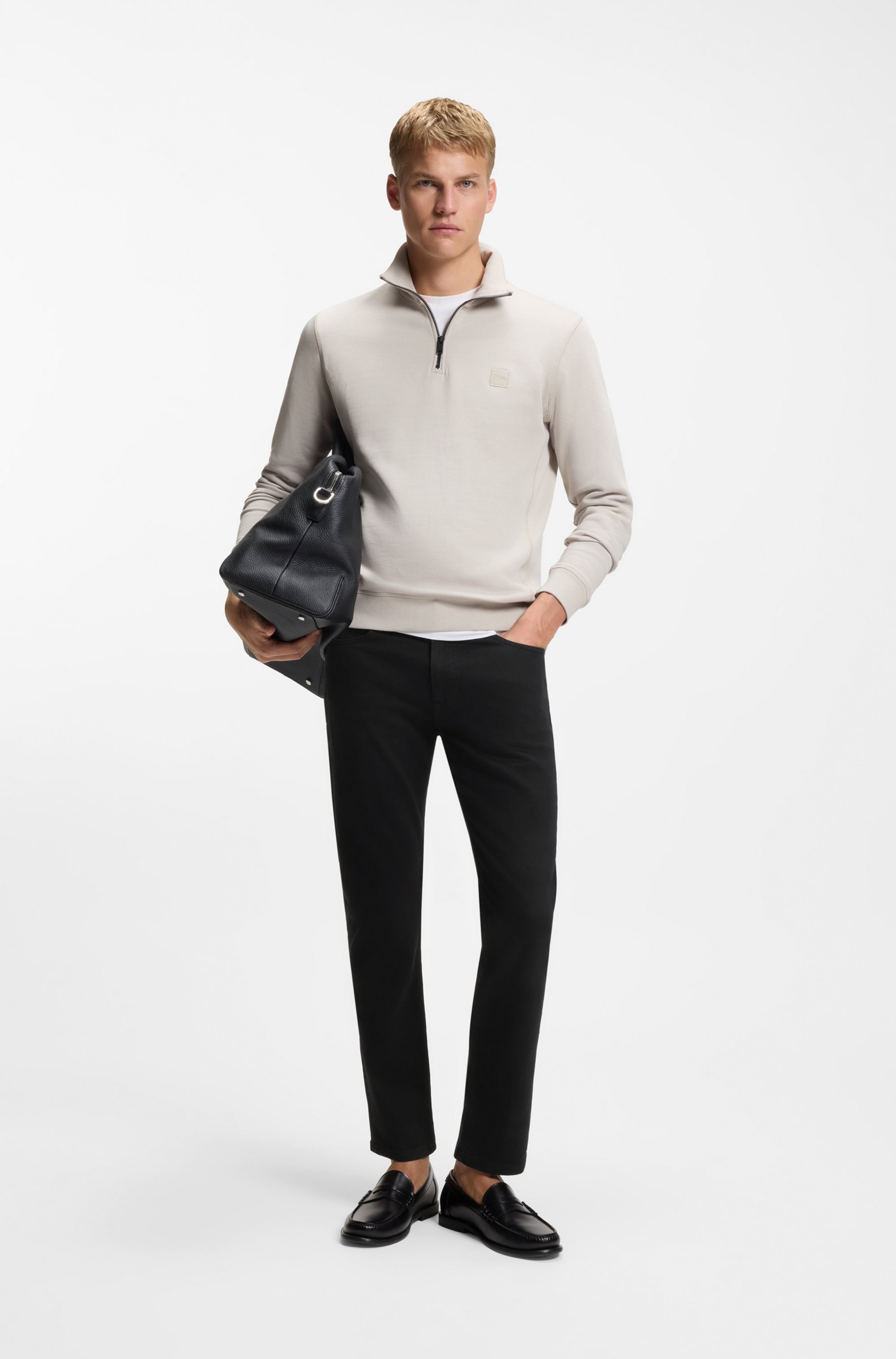 Delaware Slim-fit jeans in stay-black comfort-stretch denim