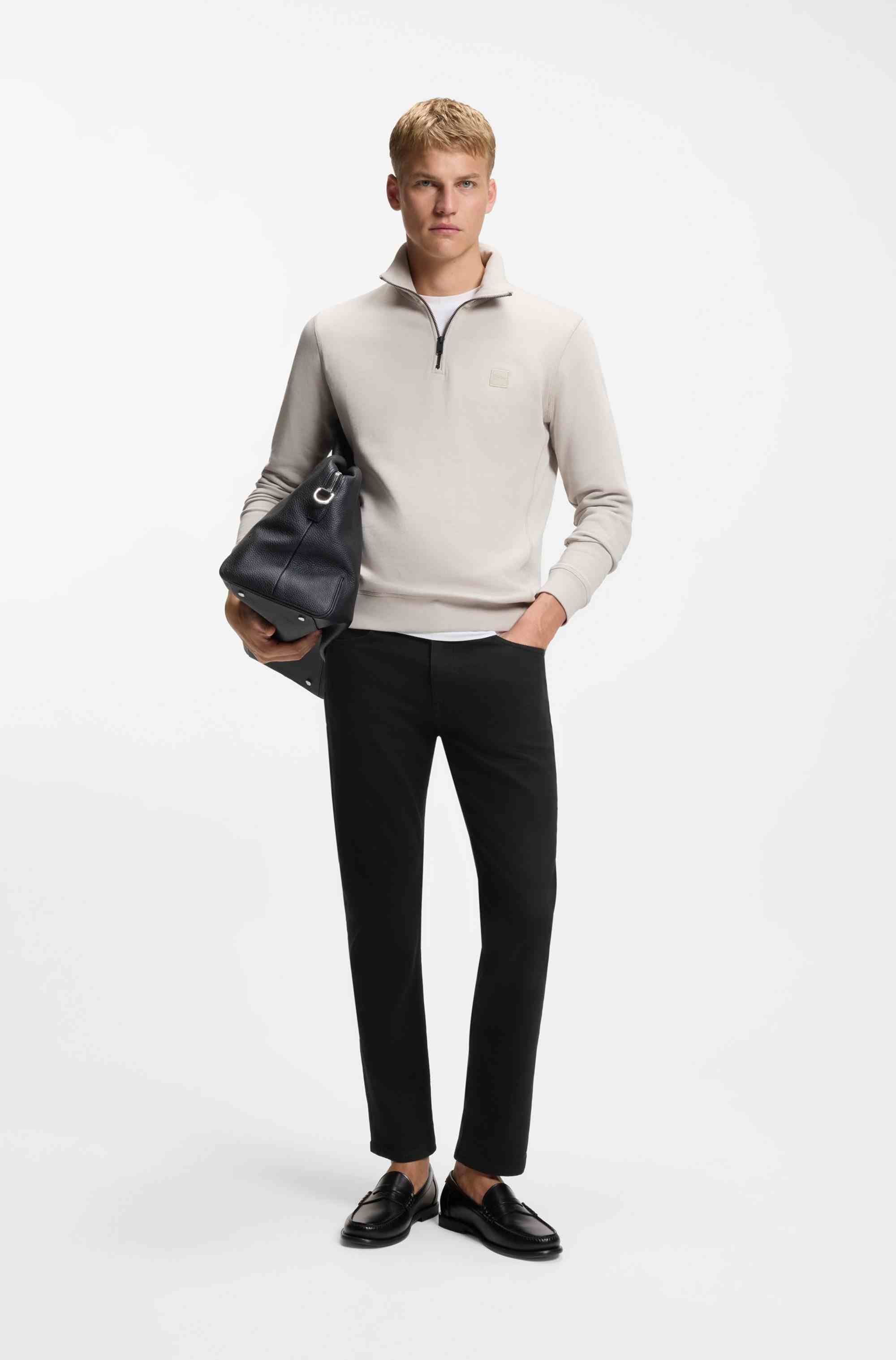 Delaware Slim-fit jeans in stay-black comfort-stretch denim