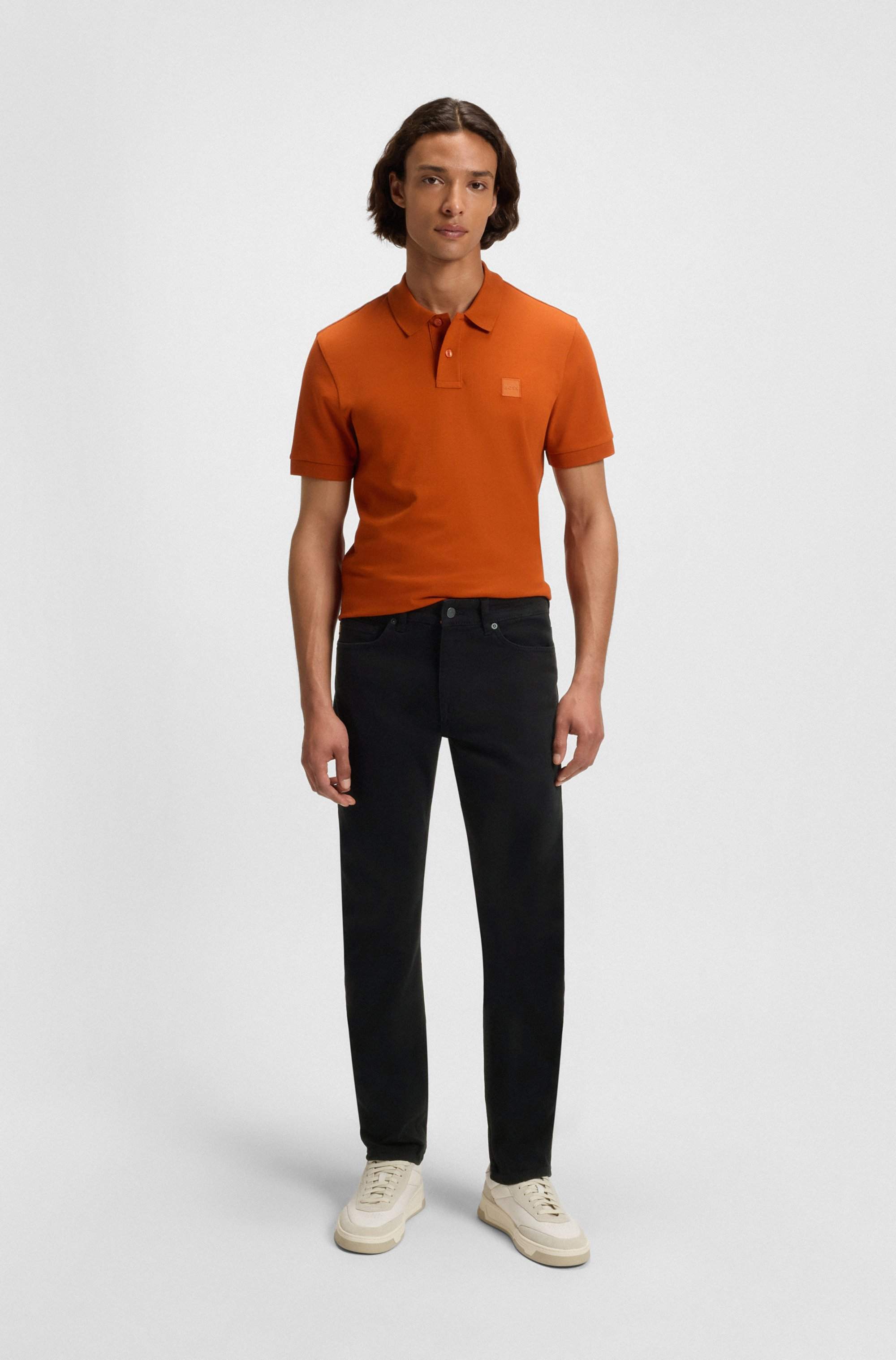 Delaware Slim-fit jeans in stay-black comfort-stretch denim
