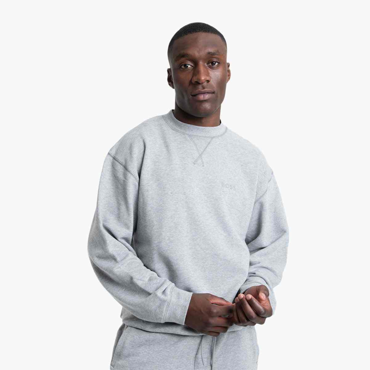 Cotton-Terry Relaxed-Fit Sweatshirt With Flocked Logo