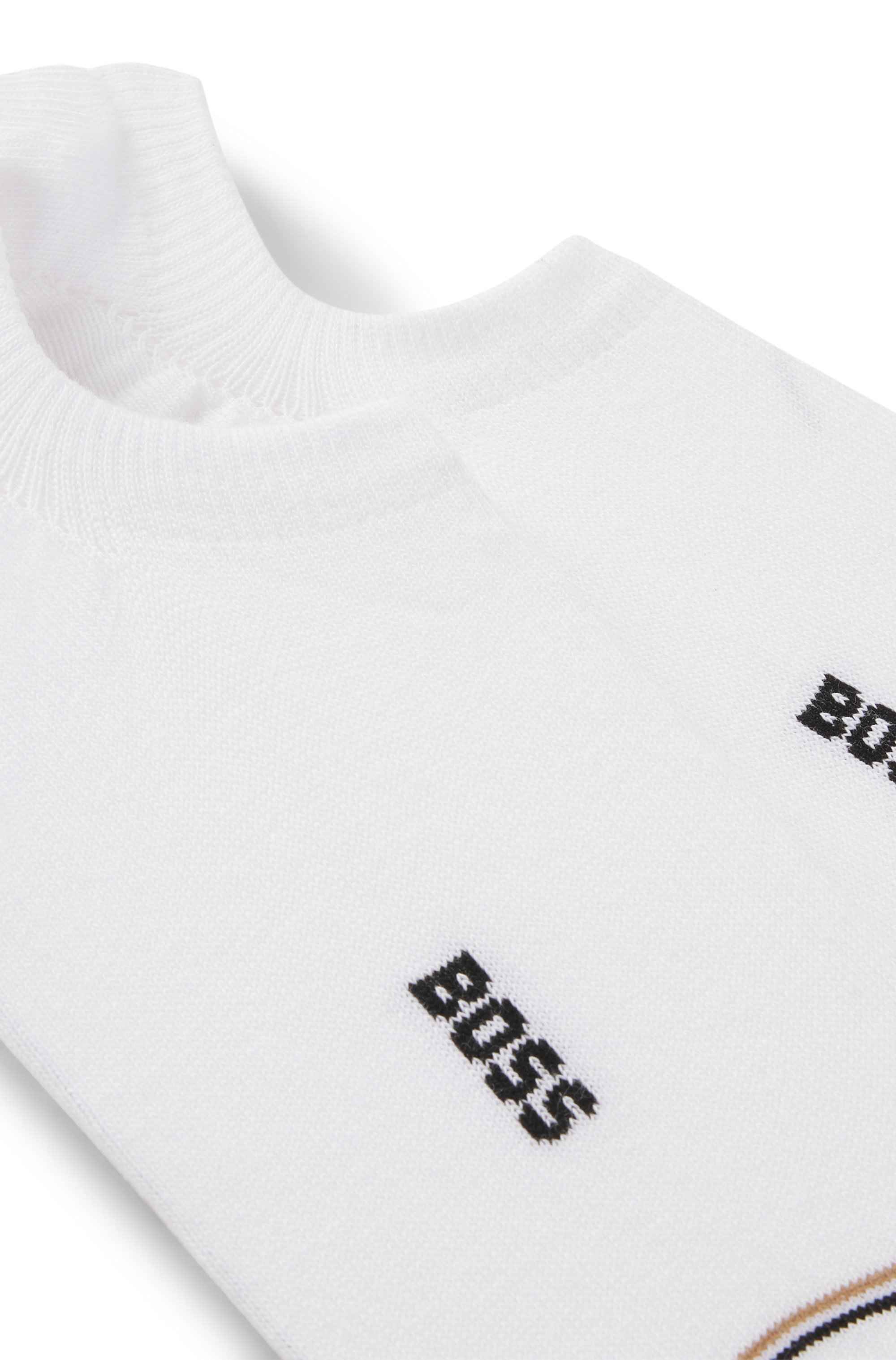 Two-pack of invisible socks in a cotton blend