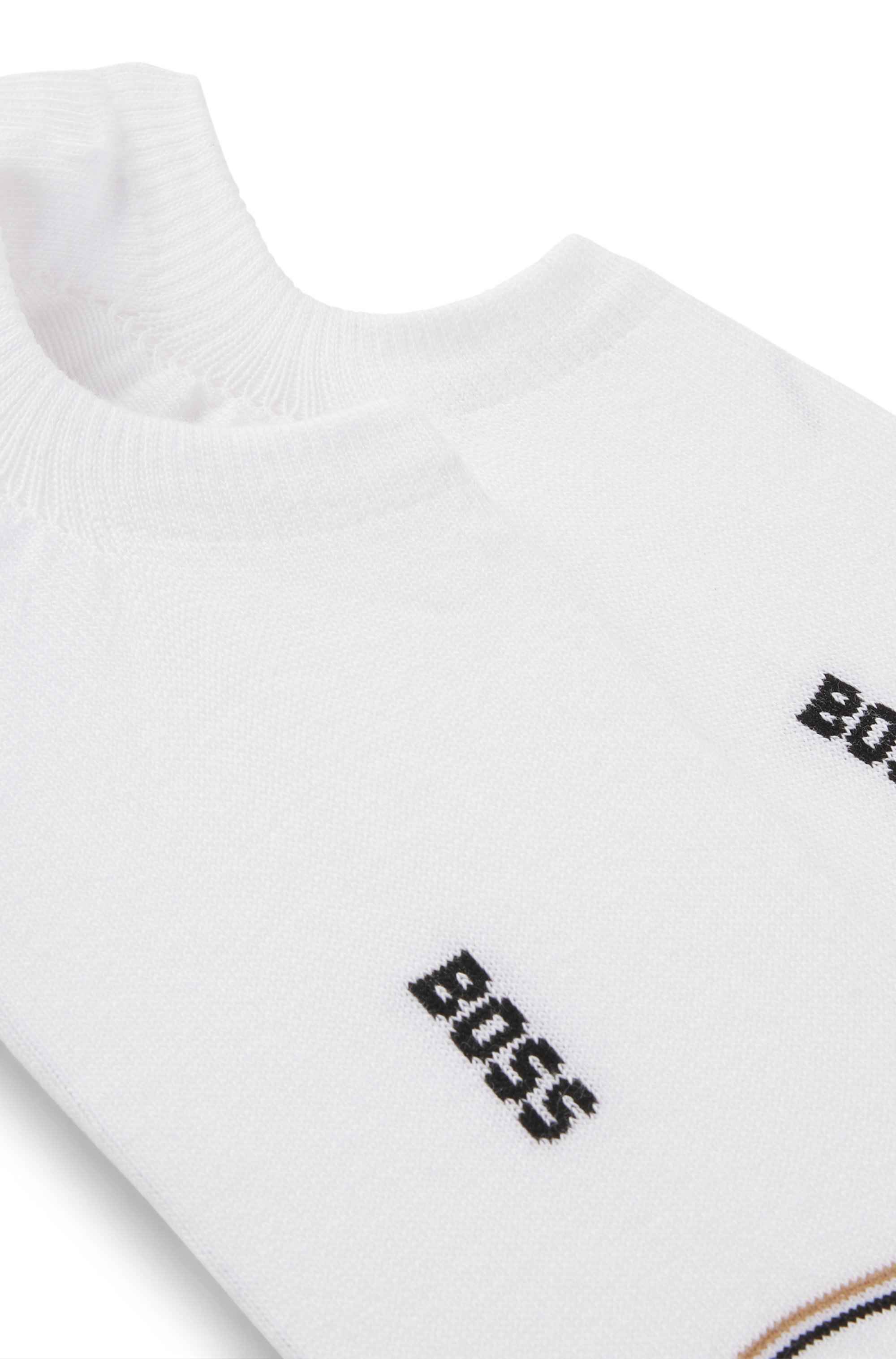 Two-pack of invisible socks in a cotton blend