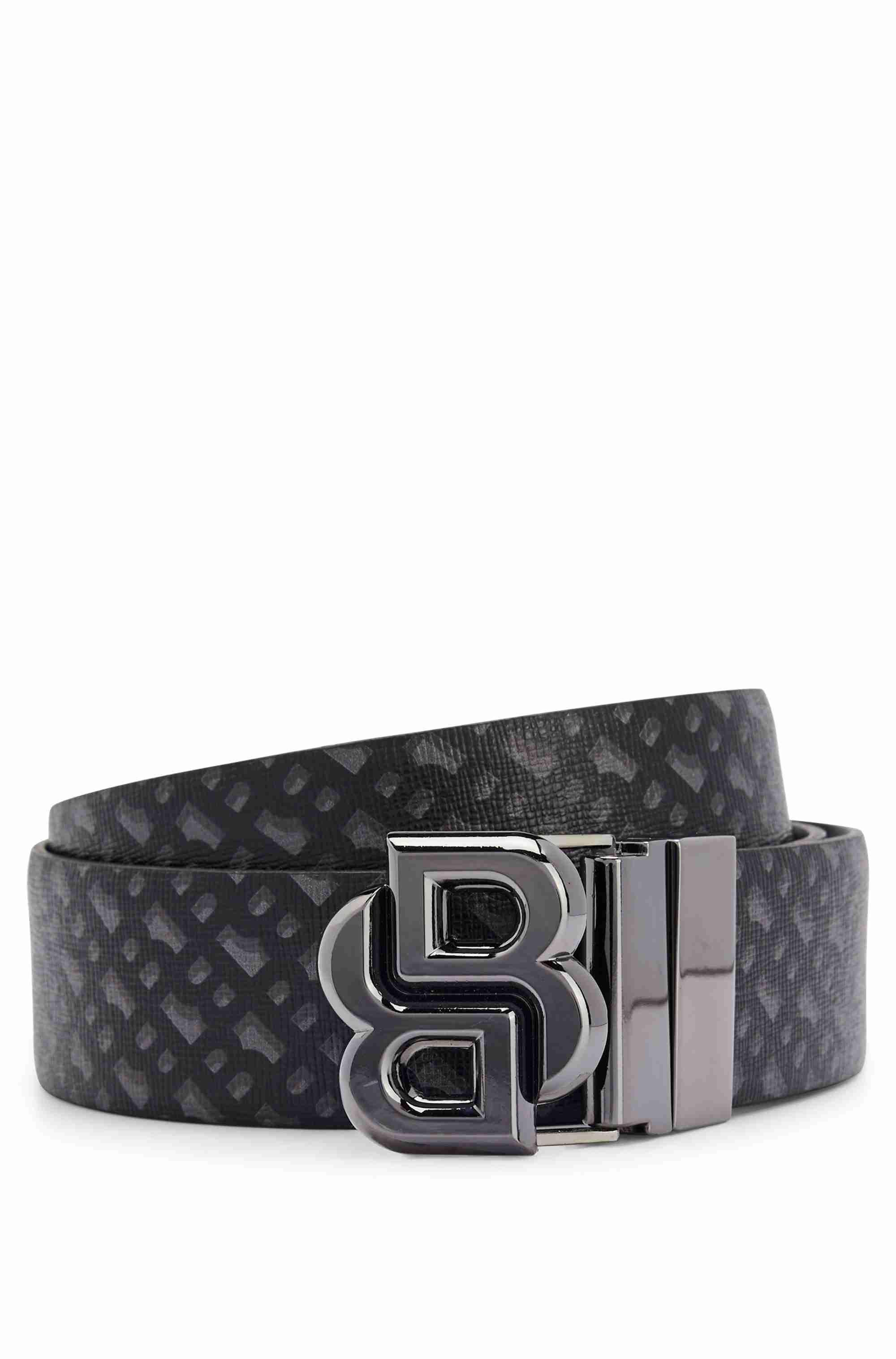 Reversible Italian-leather belt with Double B monogram buckle