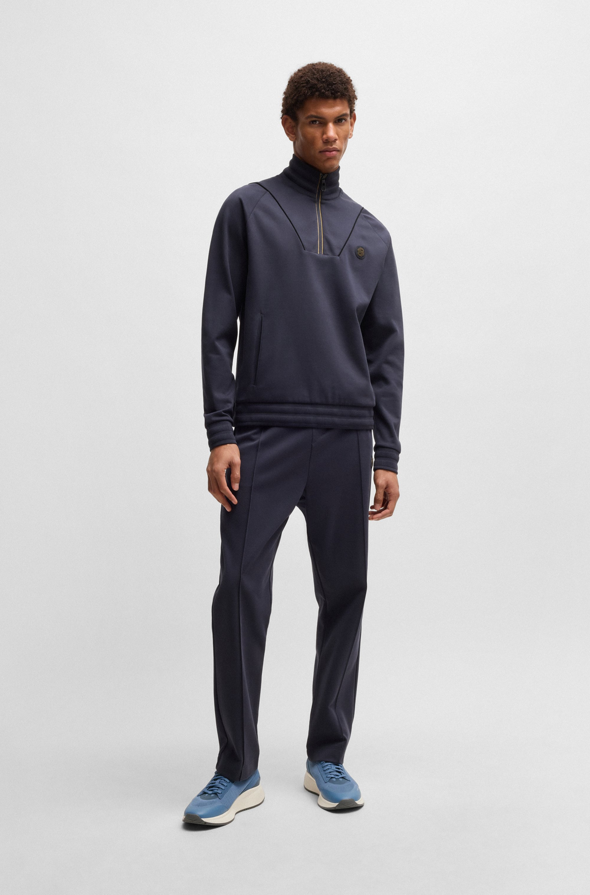 TTNM EVO trainers with knitted uppers and suede trims