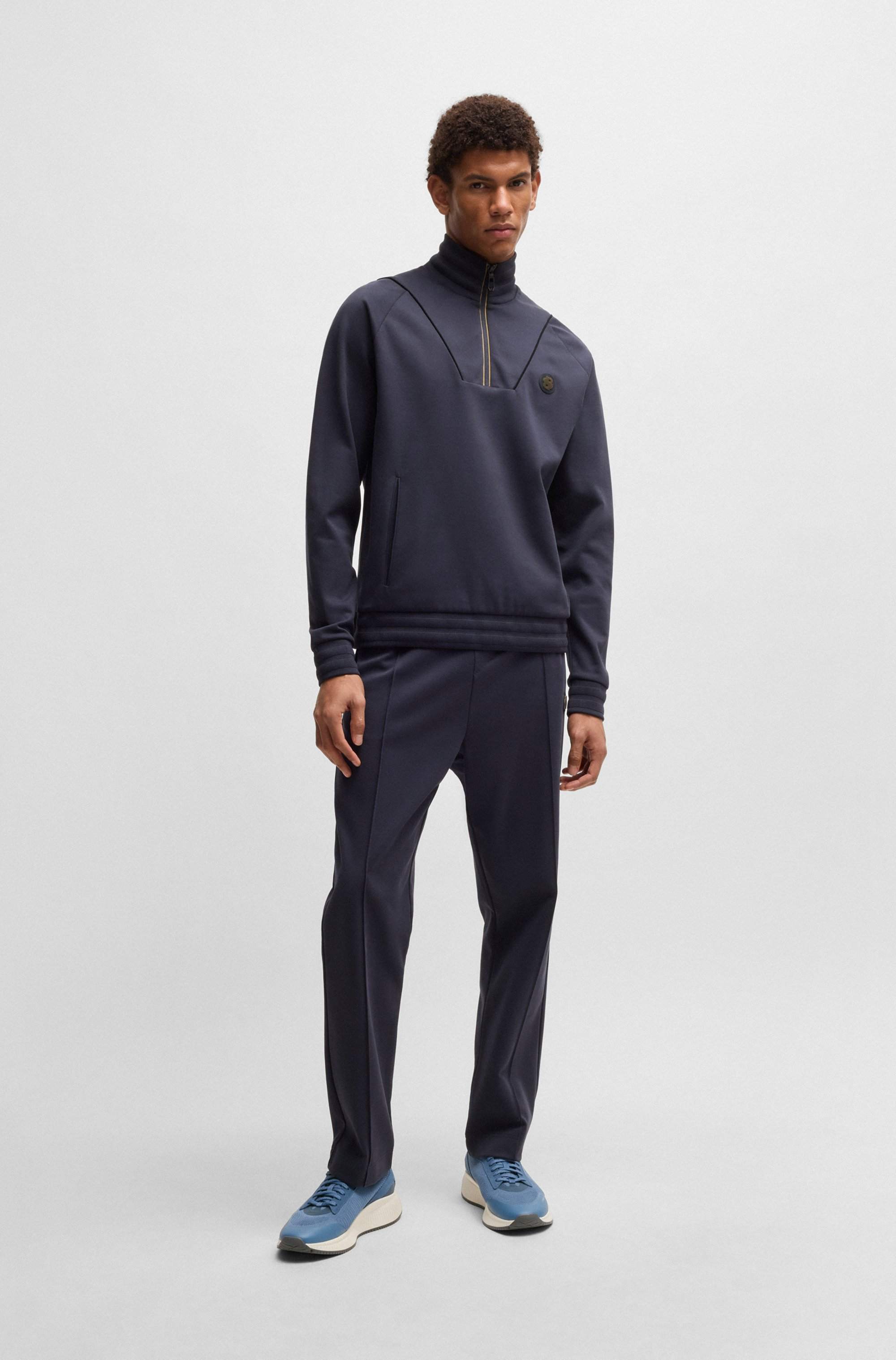 TTNM EVO trainers with knitted uppers and suede trims