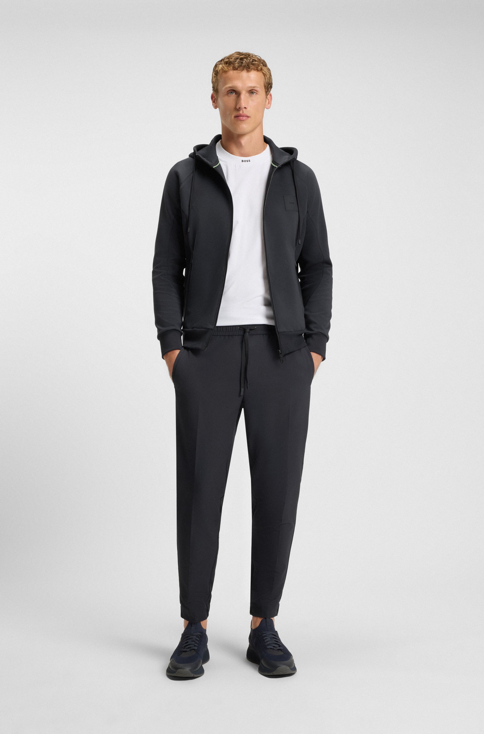 TTNM EVO trainers with knitted uppers and suede trims