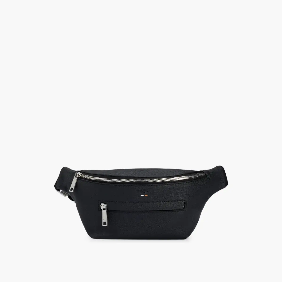 Signature Stripe Grained Faux-Leather Belt Bag