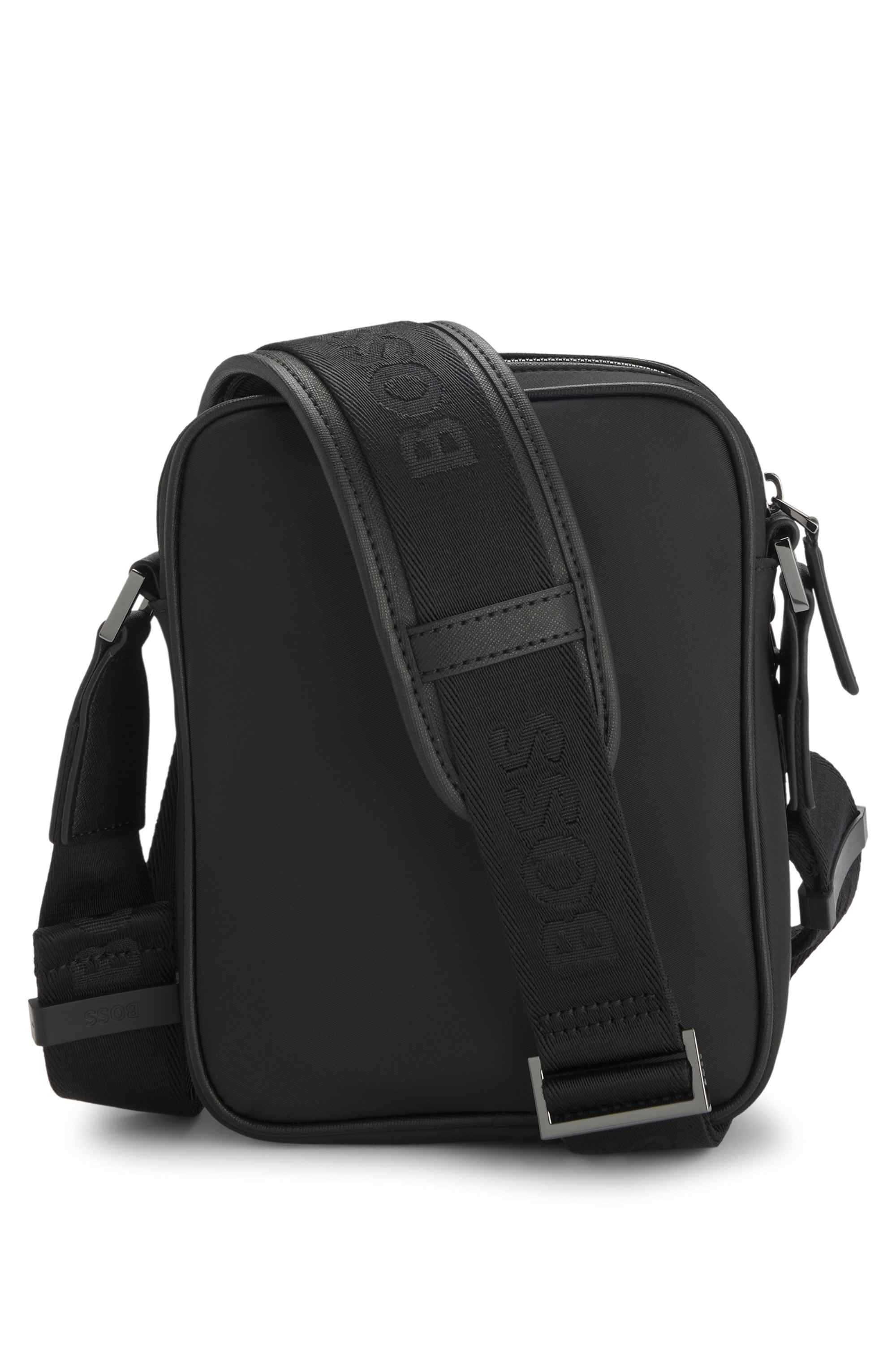 Twill reporter bag with Double B monogram