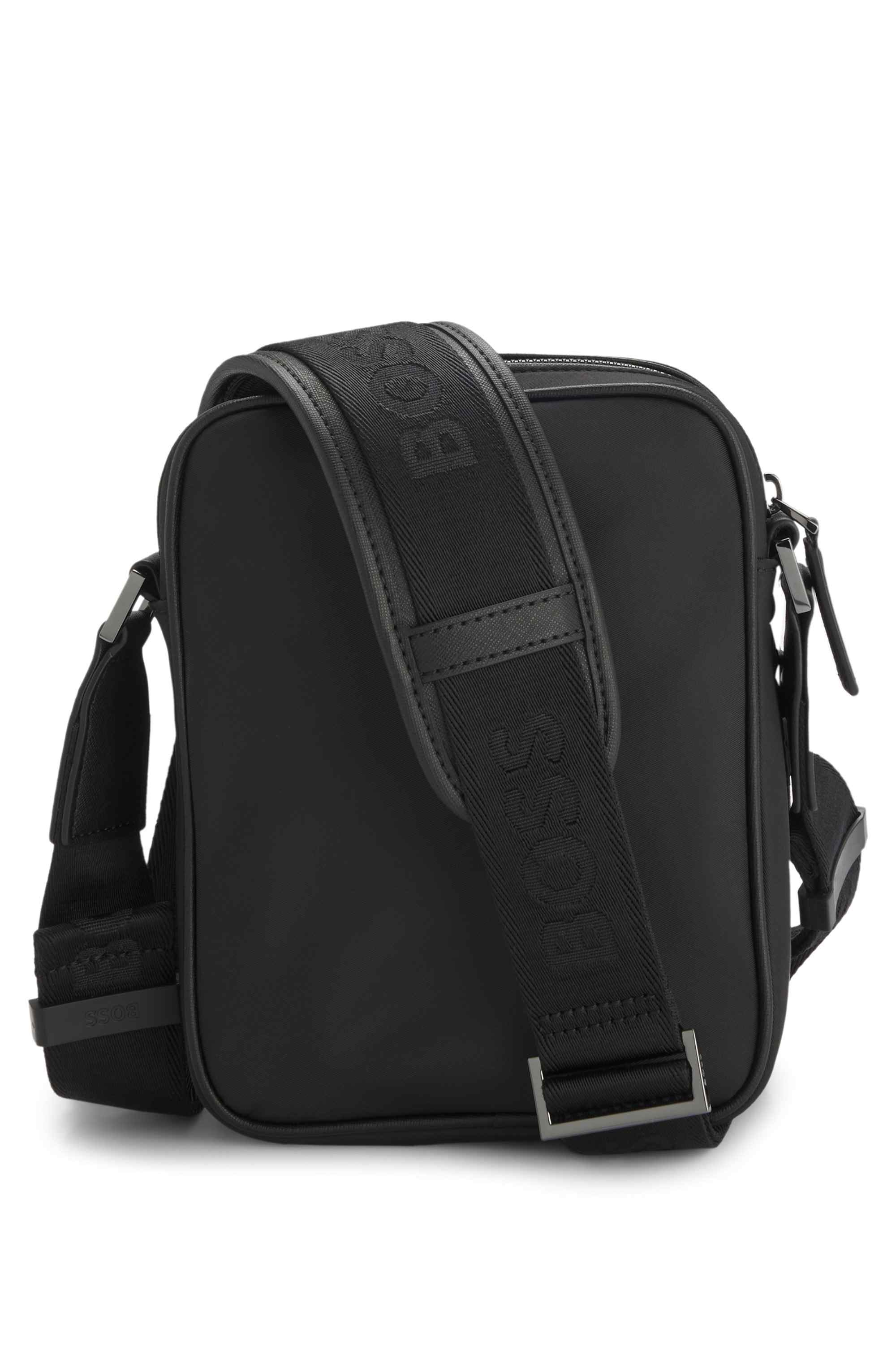 Twill reporter bag with Double B monogram
