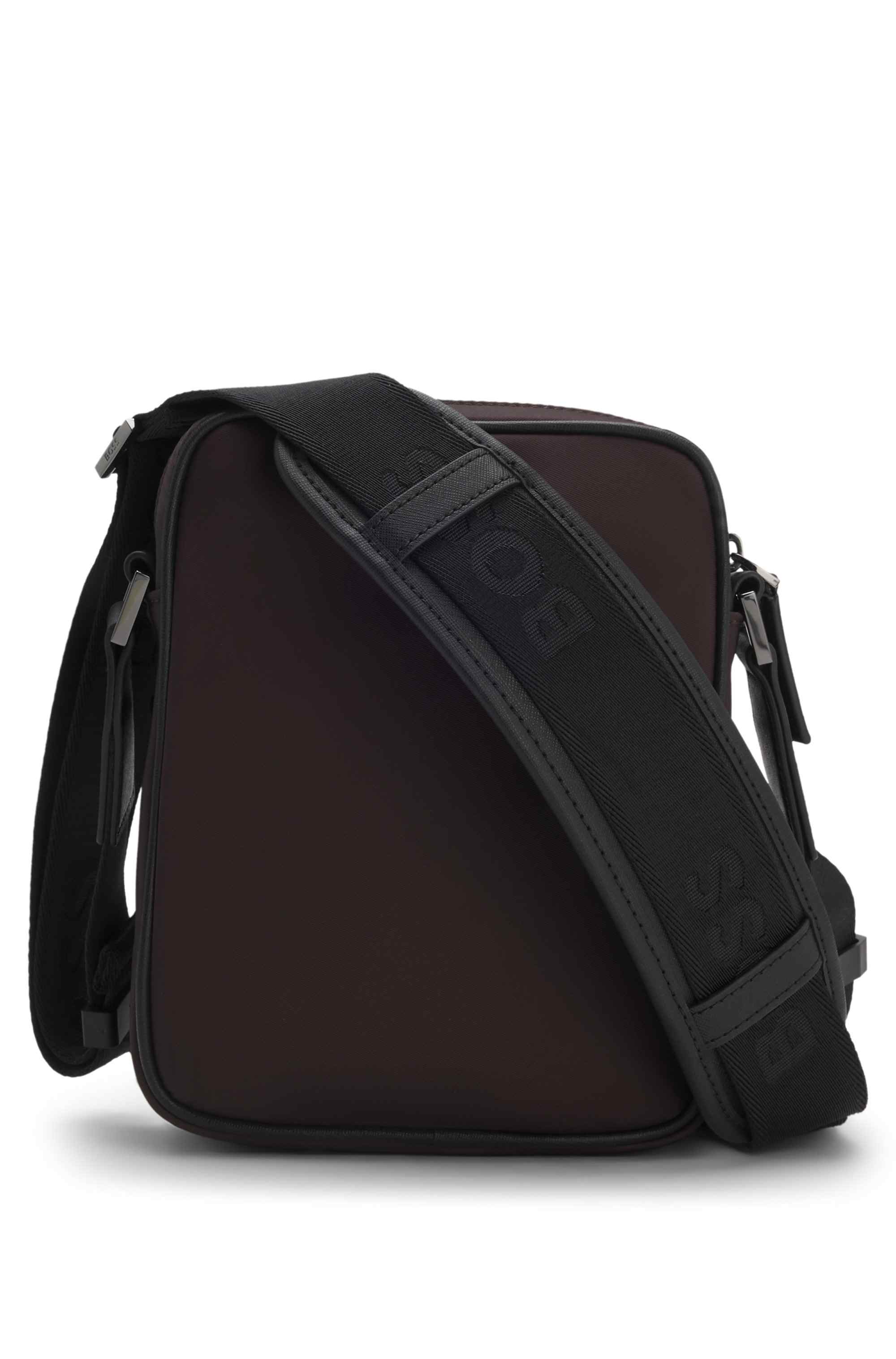 Twill reporter bag with Double B monogram
