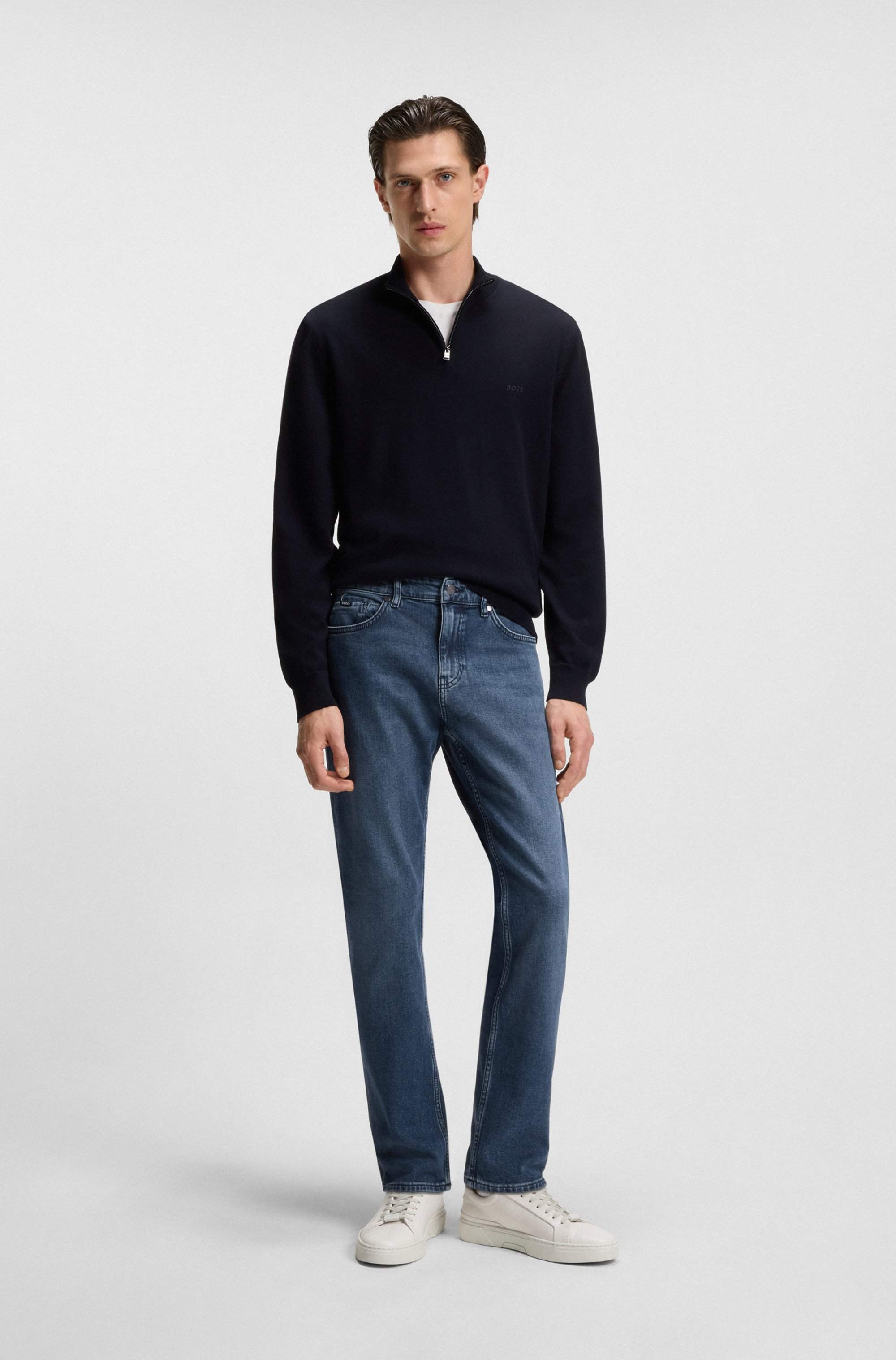 Delaware slim-fit jeans in blue comfort-stretch denim