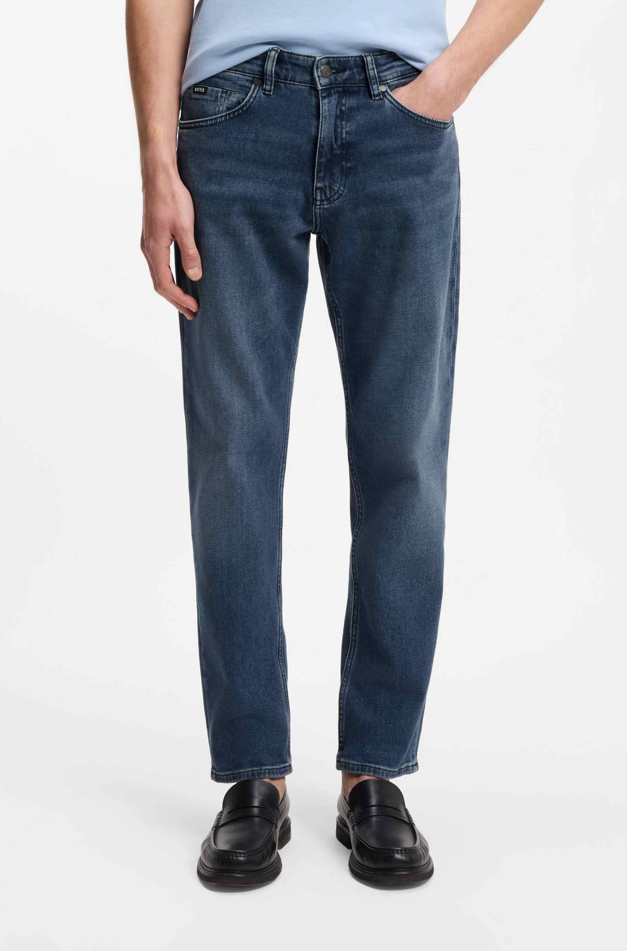 Maine regular-fit jeans in blue comfort-stretch denim