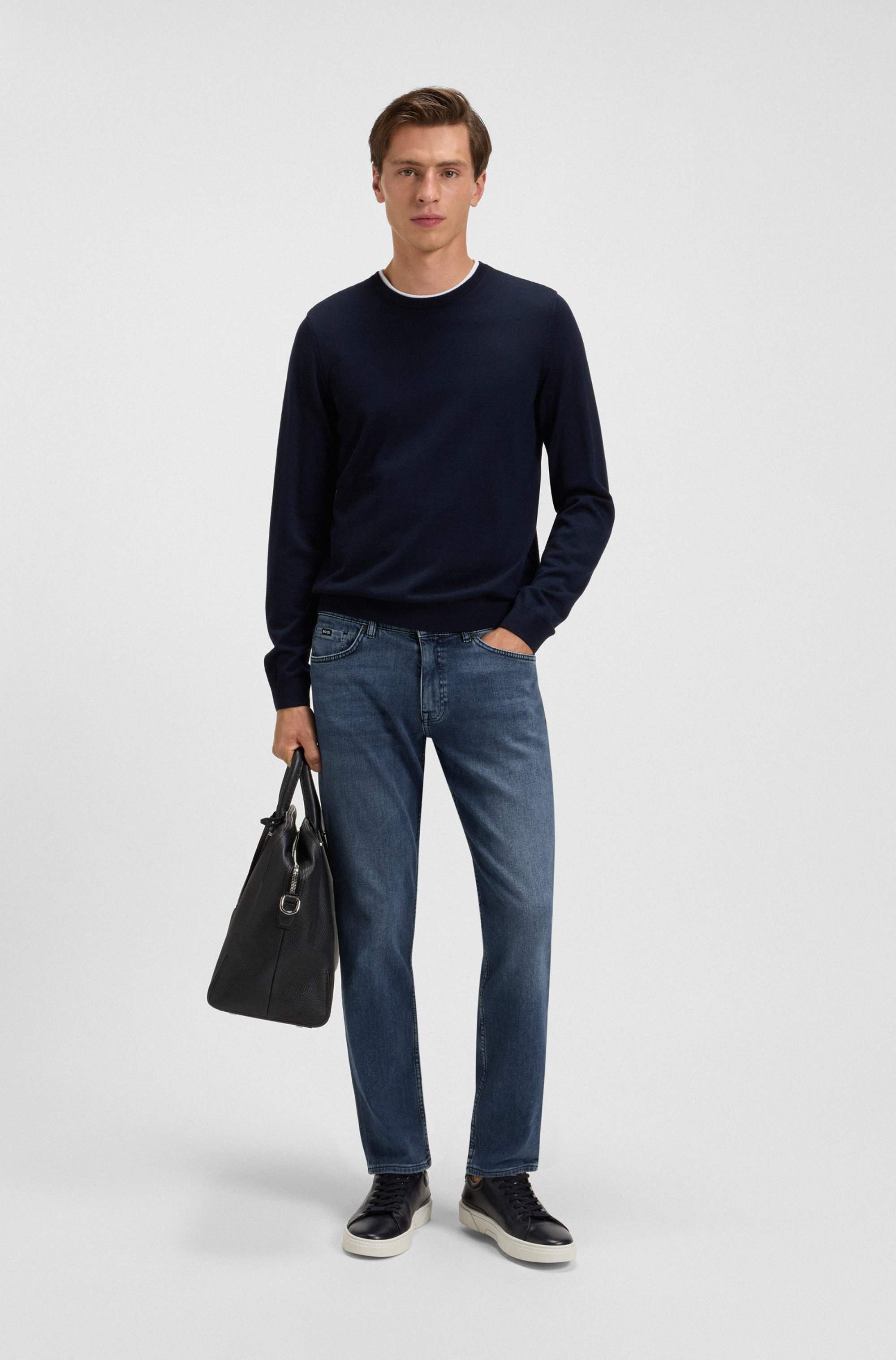 Maine regular-fit jeans in blue comfort-stretch denim