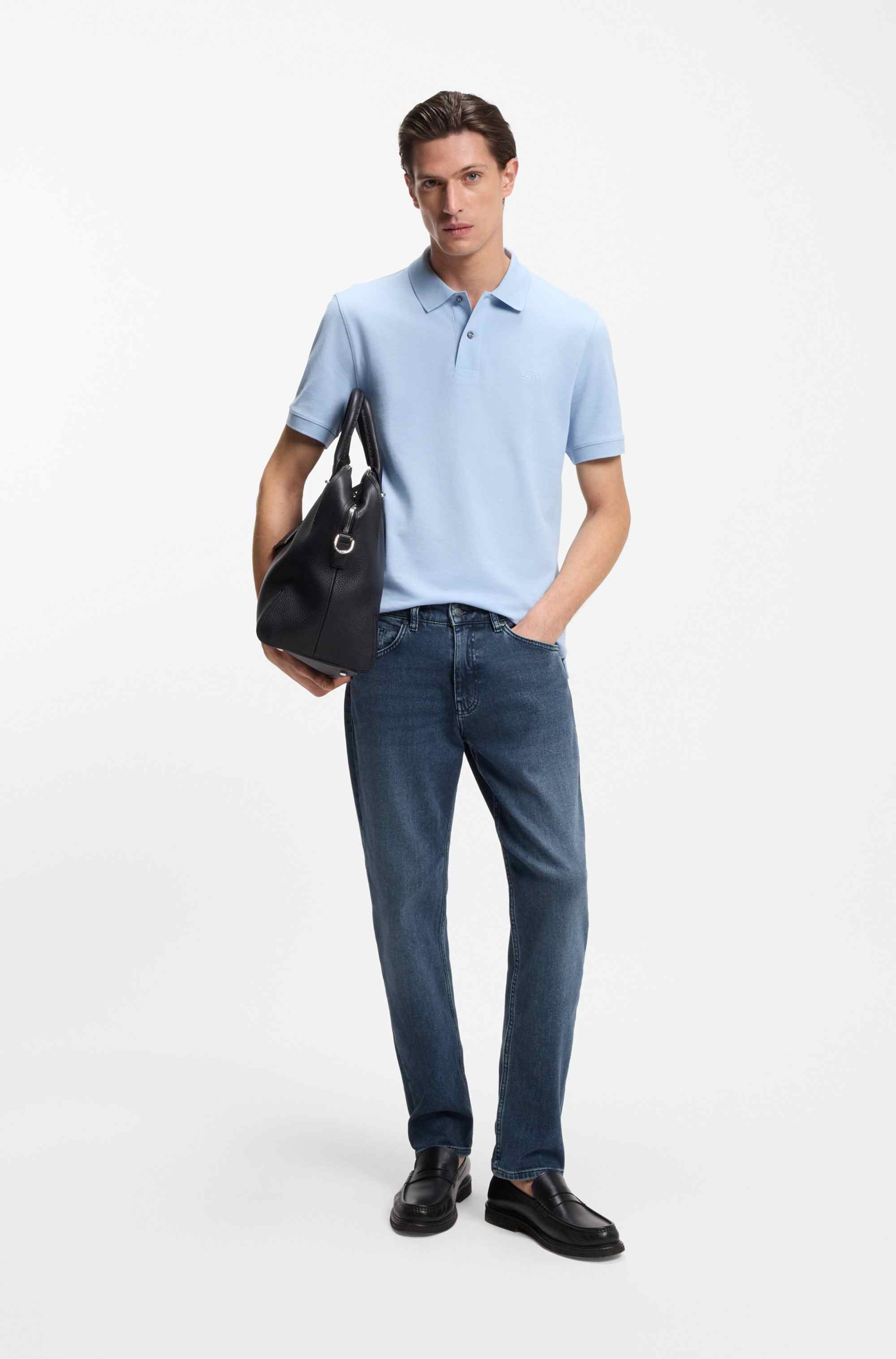 Maine regular-fit jeans in blue comfort-stretch denim