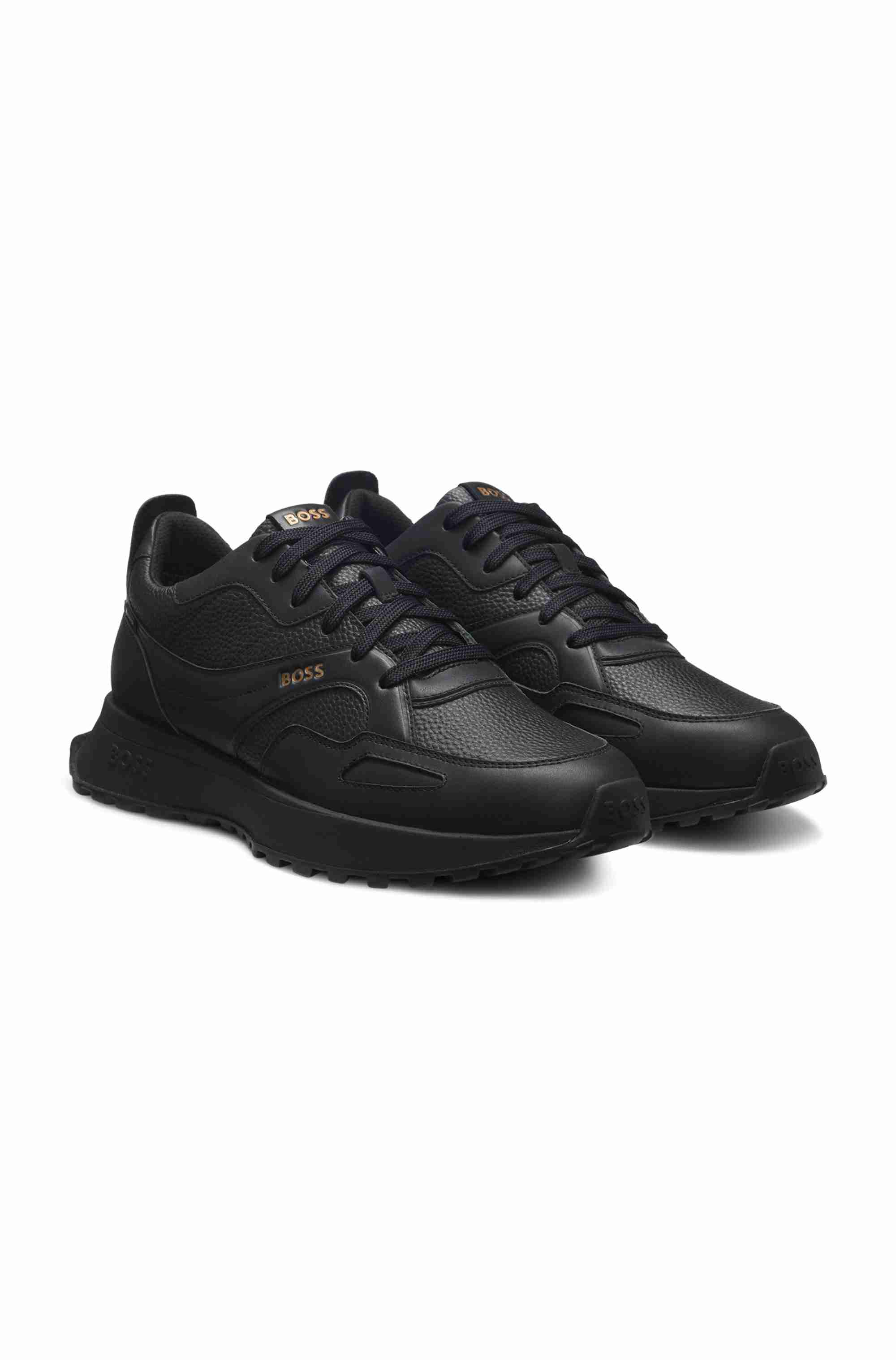 Waterproof GORE-TEX trainers in polished leather