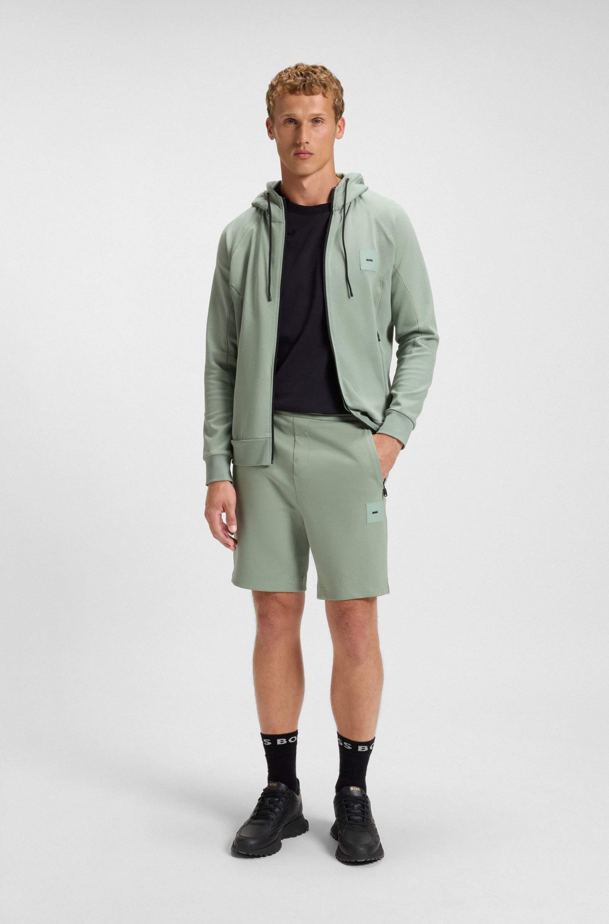 Waterproof GORE-TEX trainers in polished leather