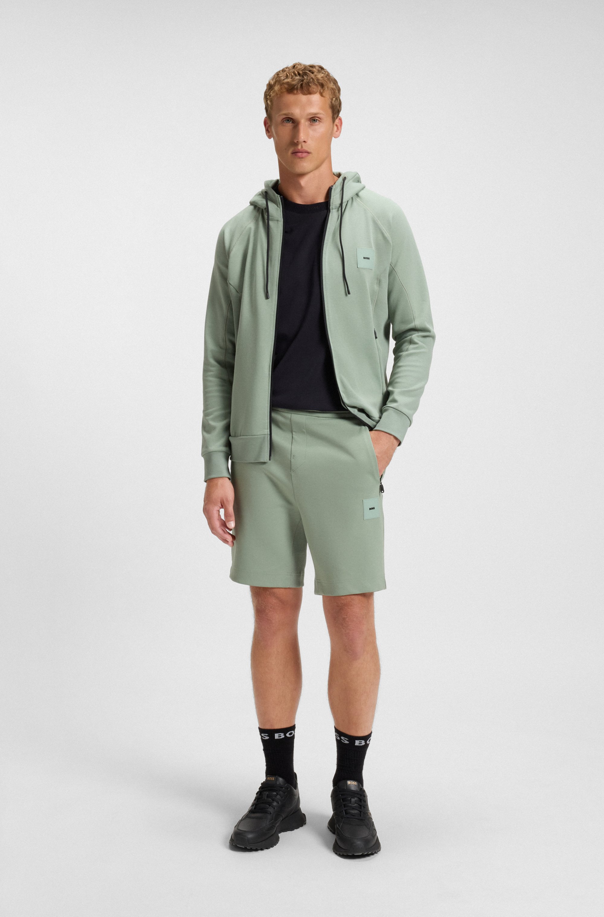 Waterproof GORE-TEX trainers in polished leather