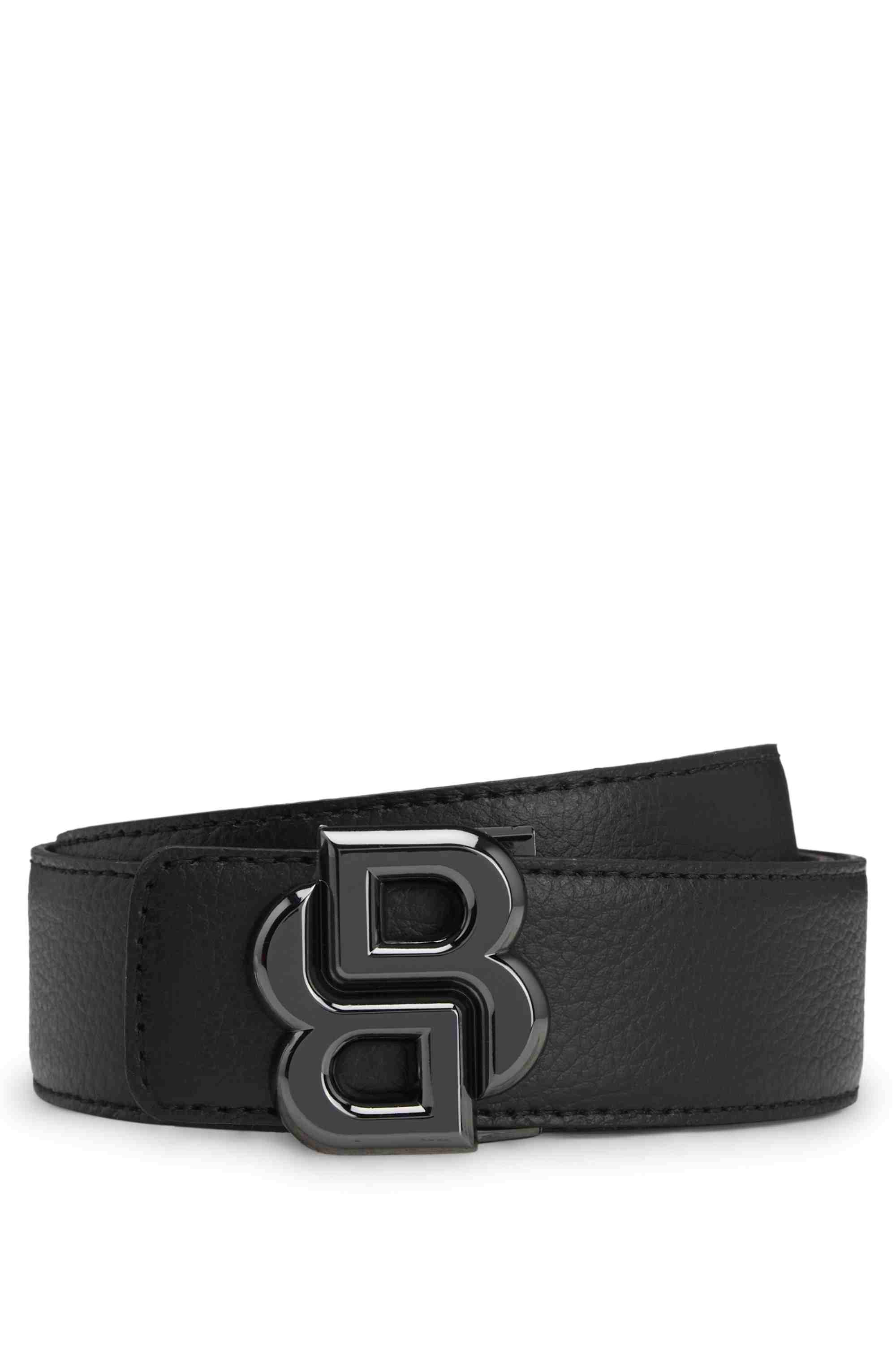 Reversible Italian-leather belt with Double B monogram buckle