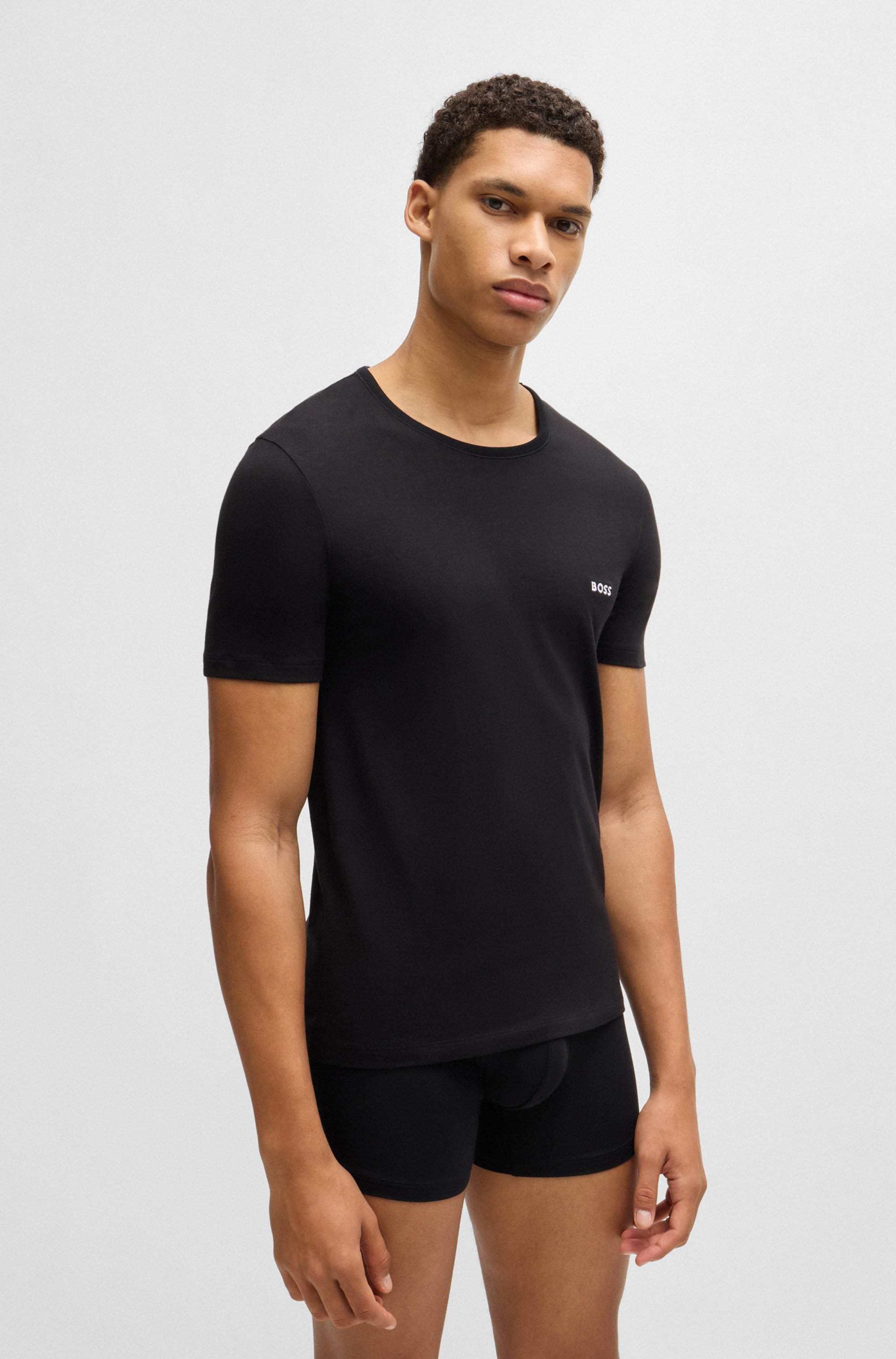 Three-pack of cotton underwear T-shirts