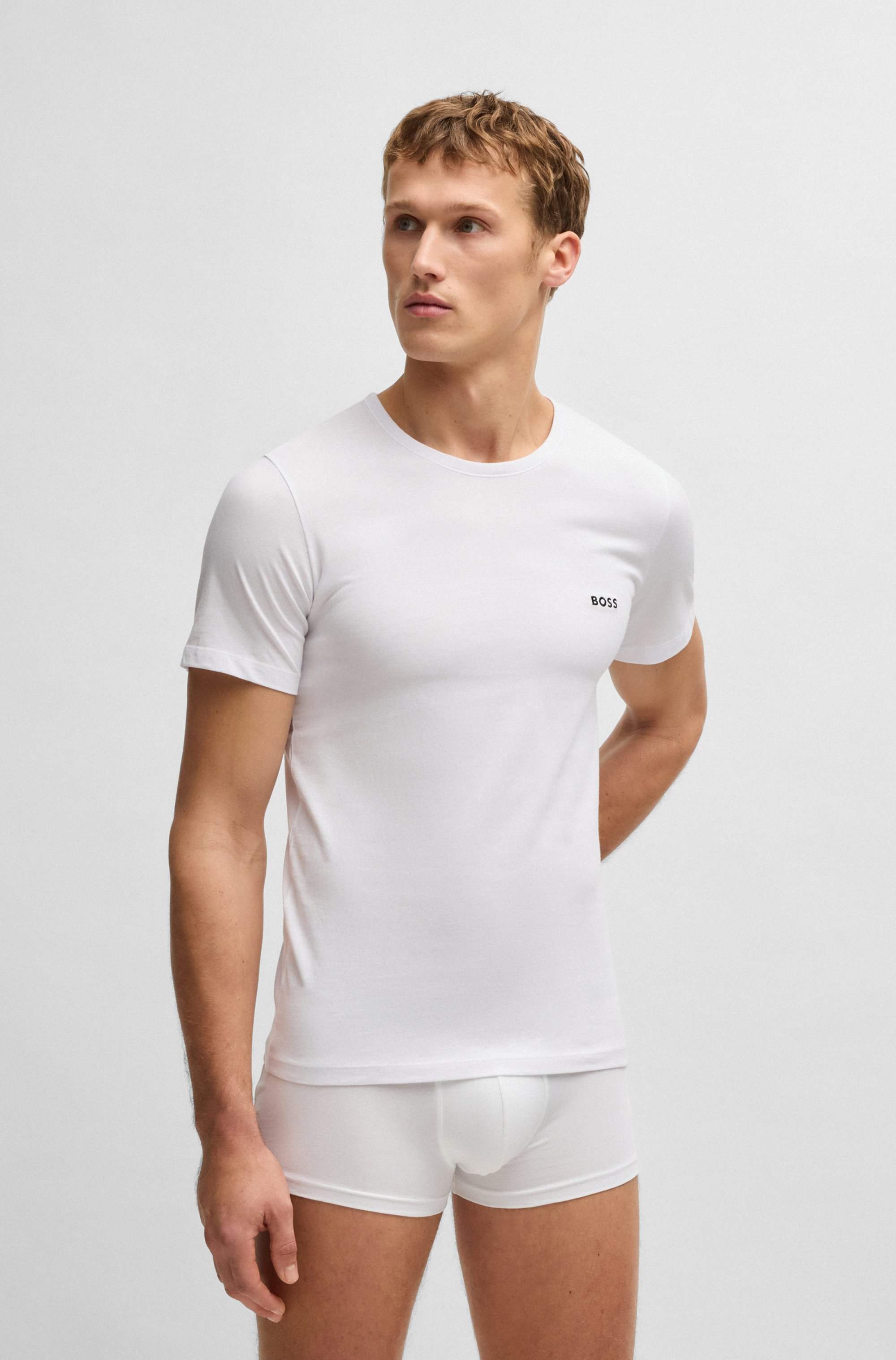 Three-pack of underwear T-shirts in cotton
