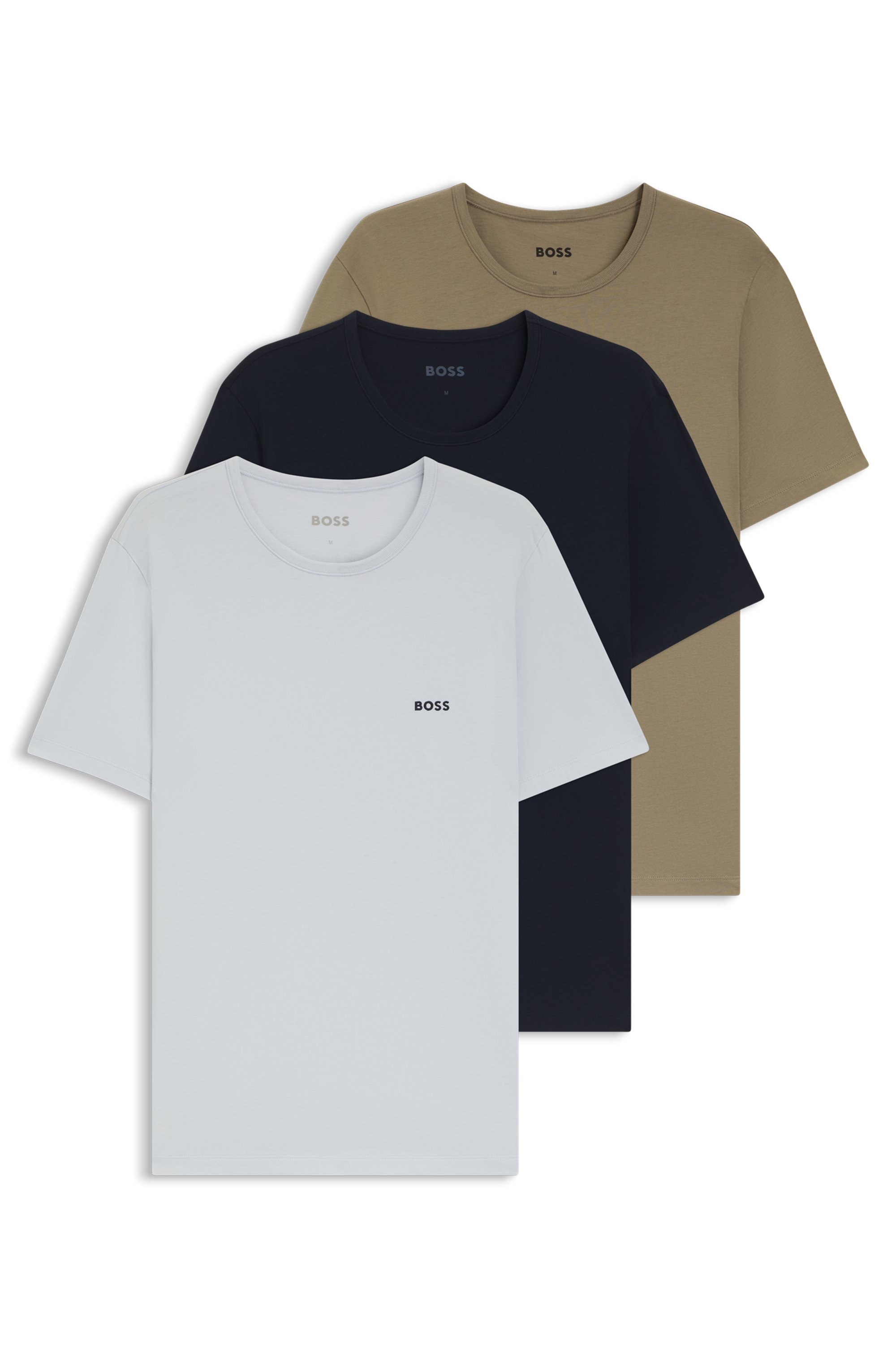 Three-pack of underwear T-shirts in cotton