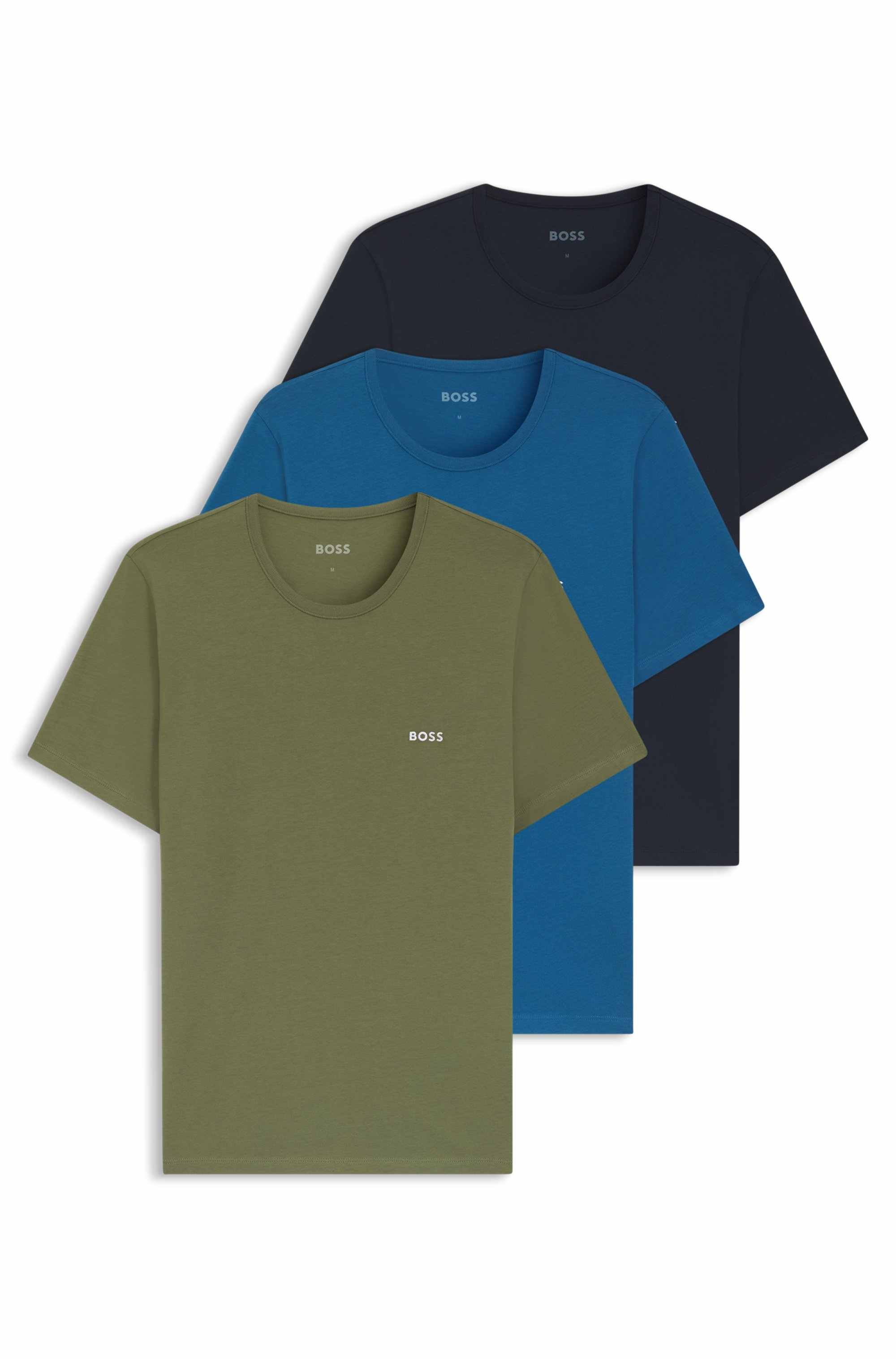 Three-pack of underwear T-shirts in cotton