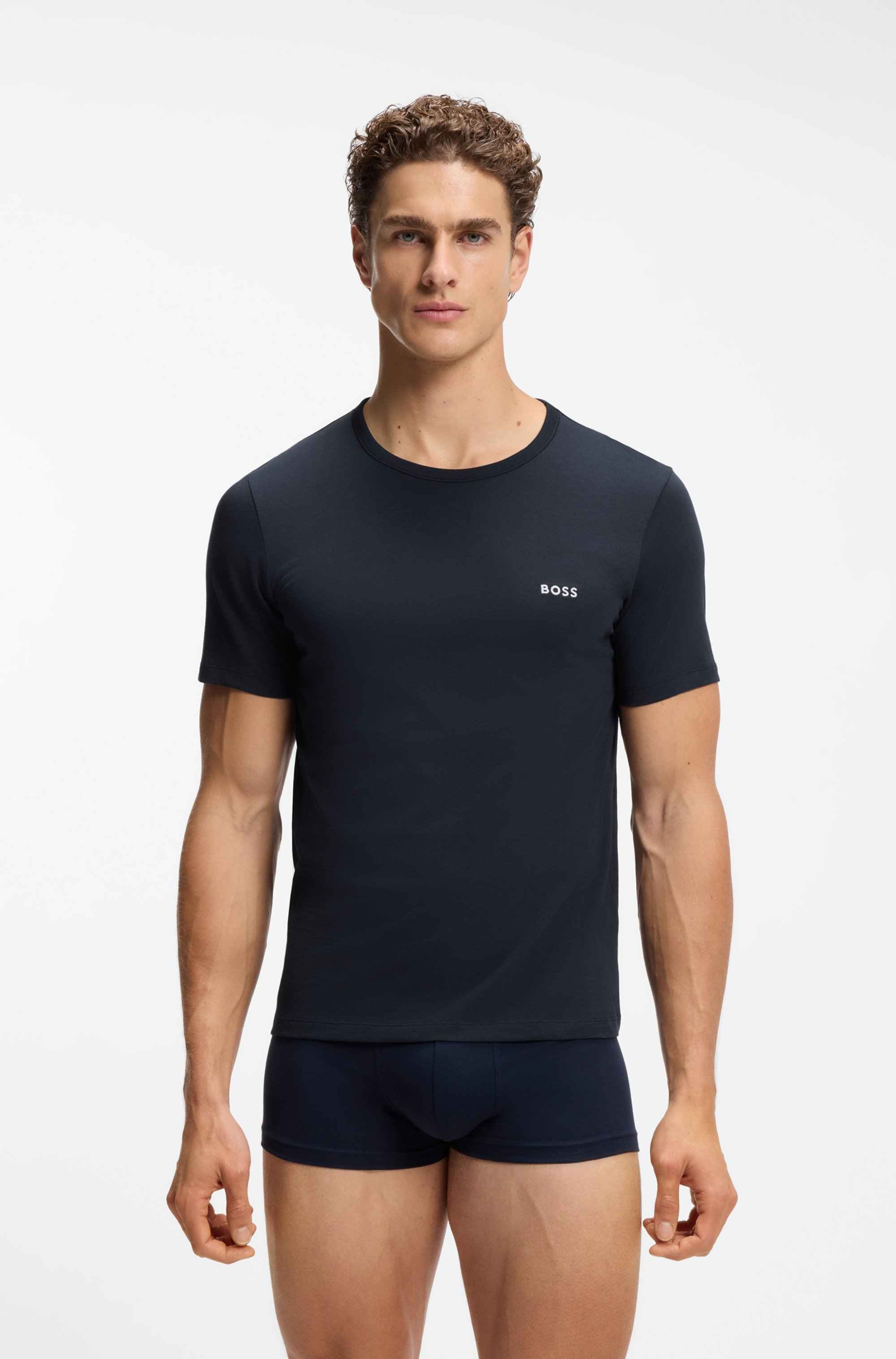 Three-pack of underwear T-shirts in cotton