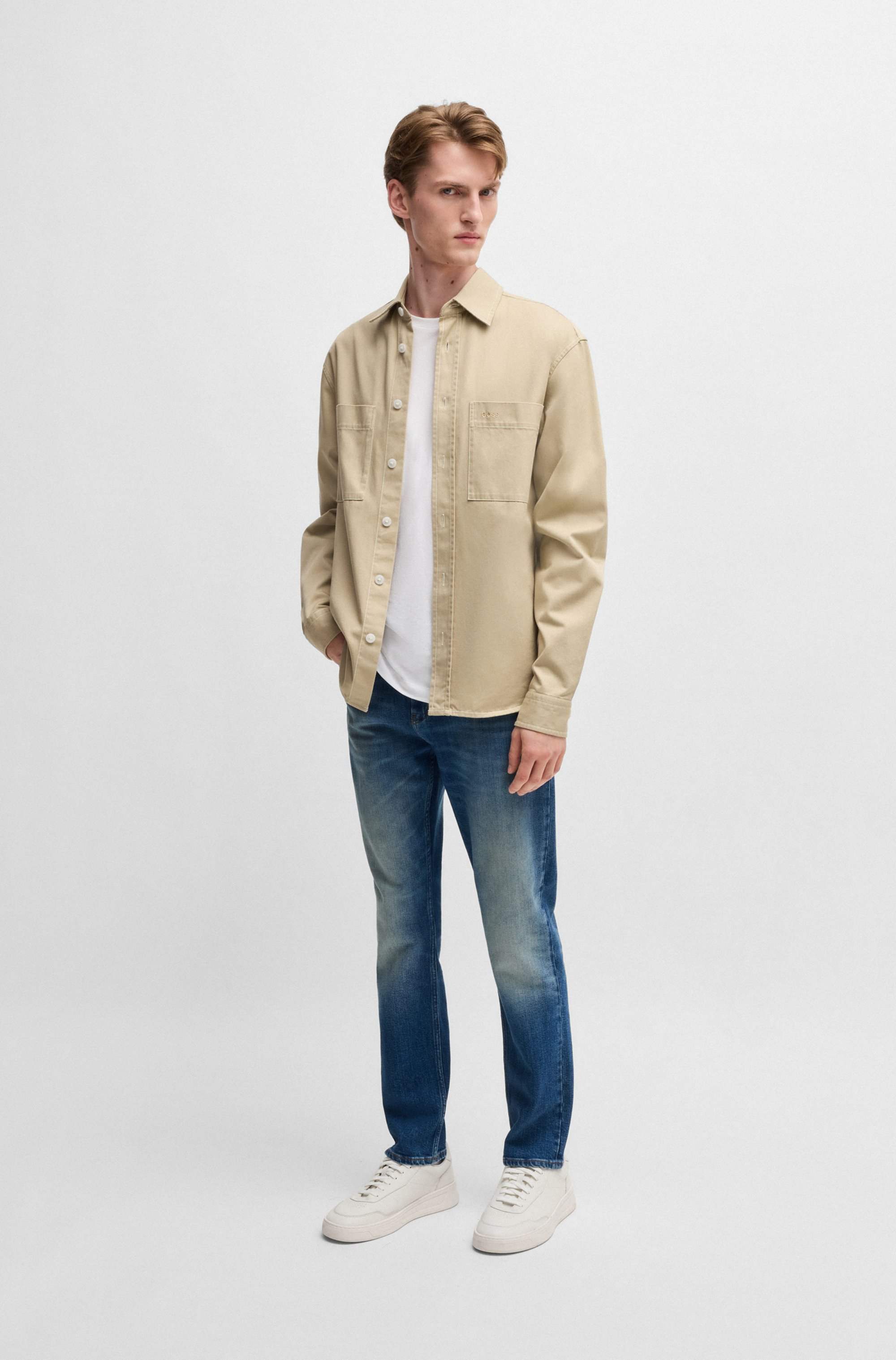 Delaware slim-fit jeans in blue comfort-stretch denim