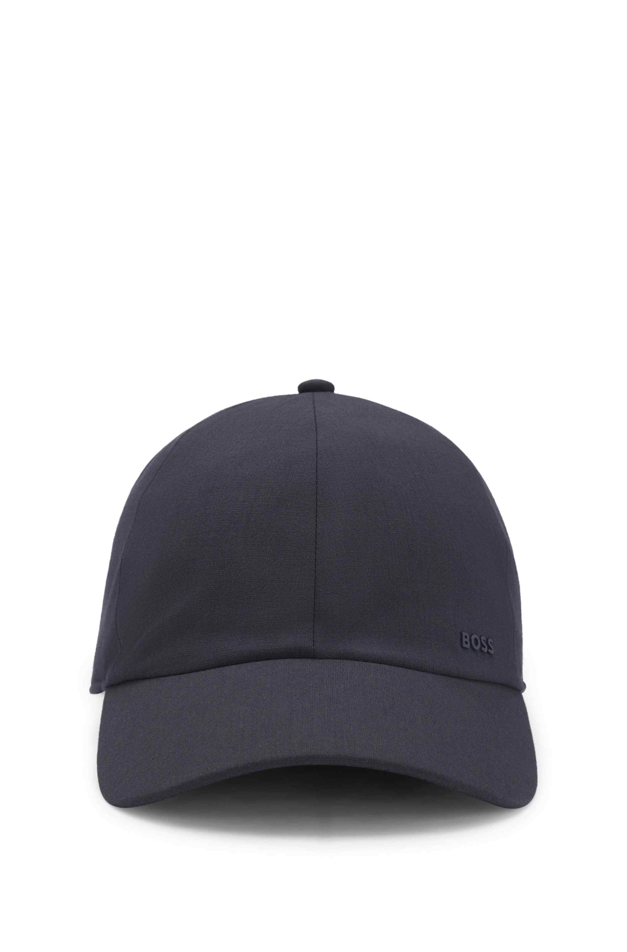Peached-twill cap with logo lettering