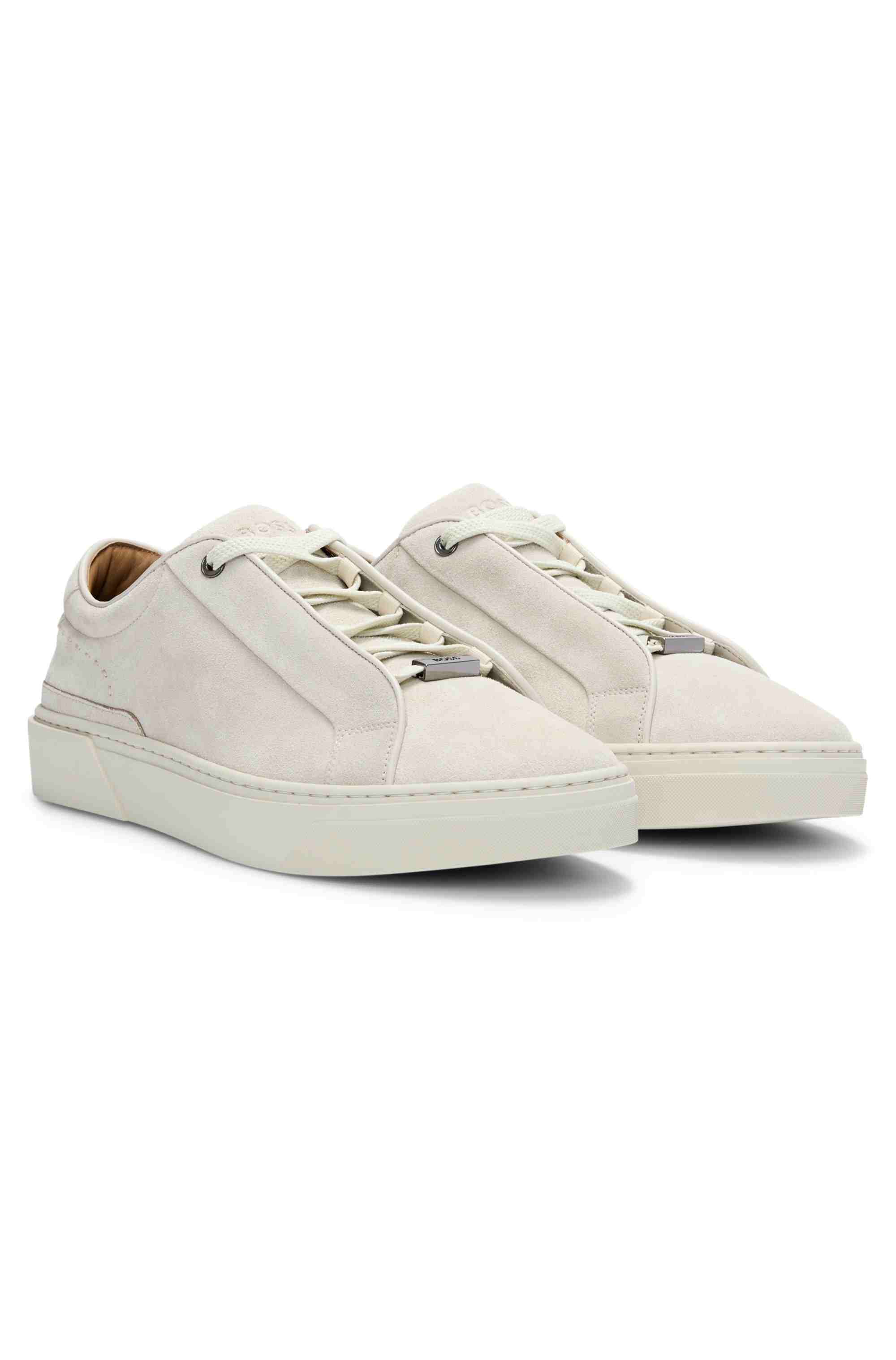 Gary trainers in suede with elastic lacing system