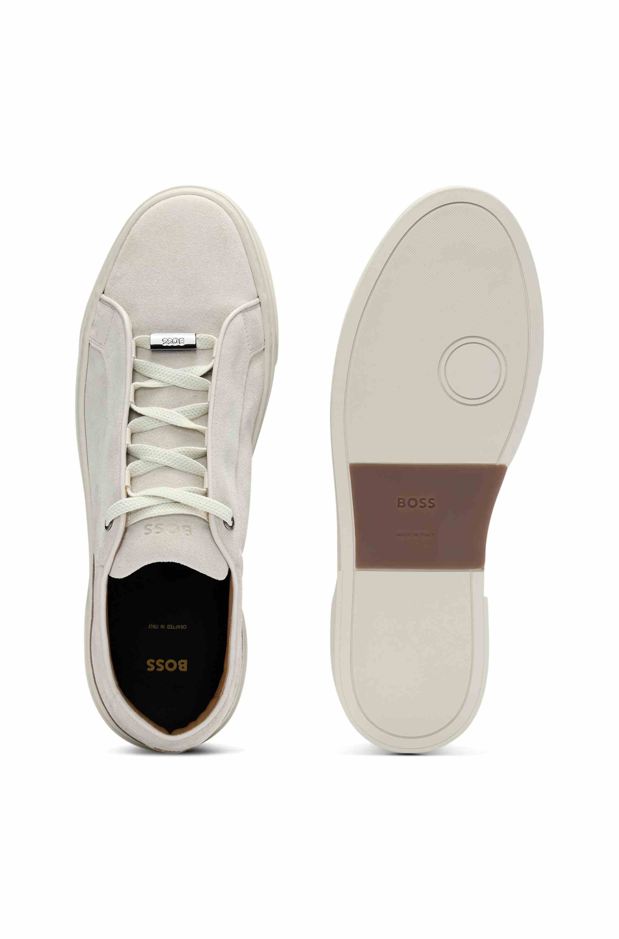 Gary trainers in suede with elastic lacing system