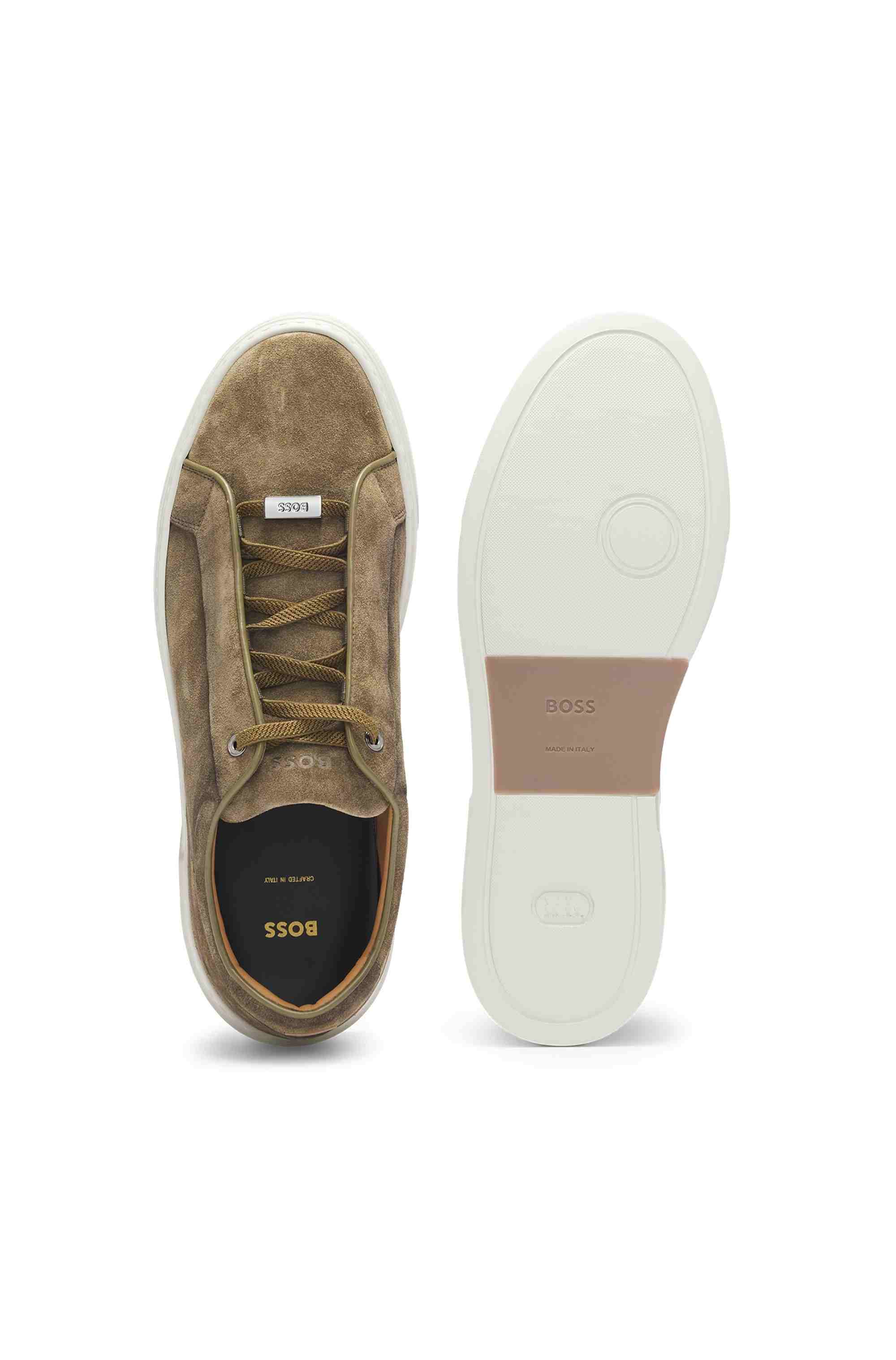 Gary trainers in suede with elastic lacing system