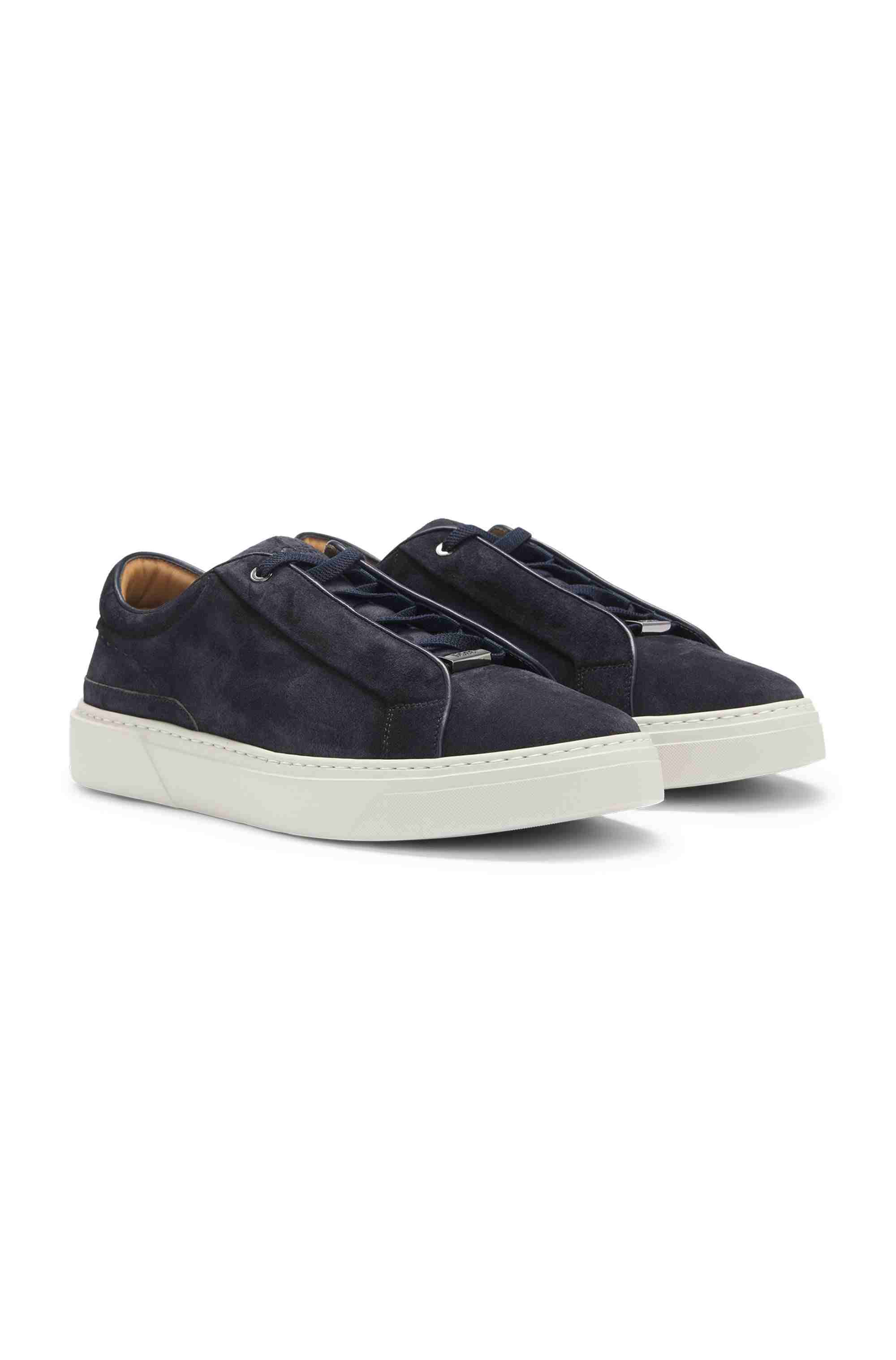 Gary trainers in suede with elastic lacing system