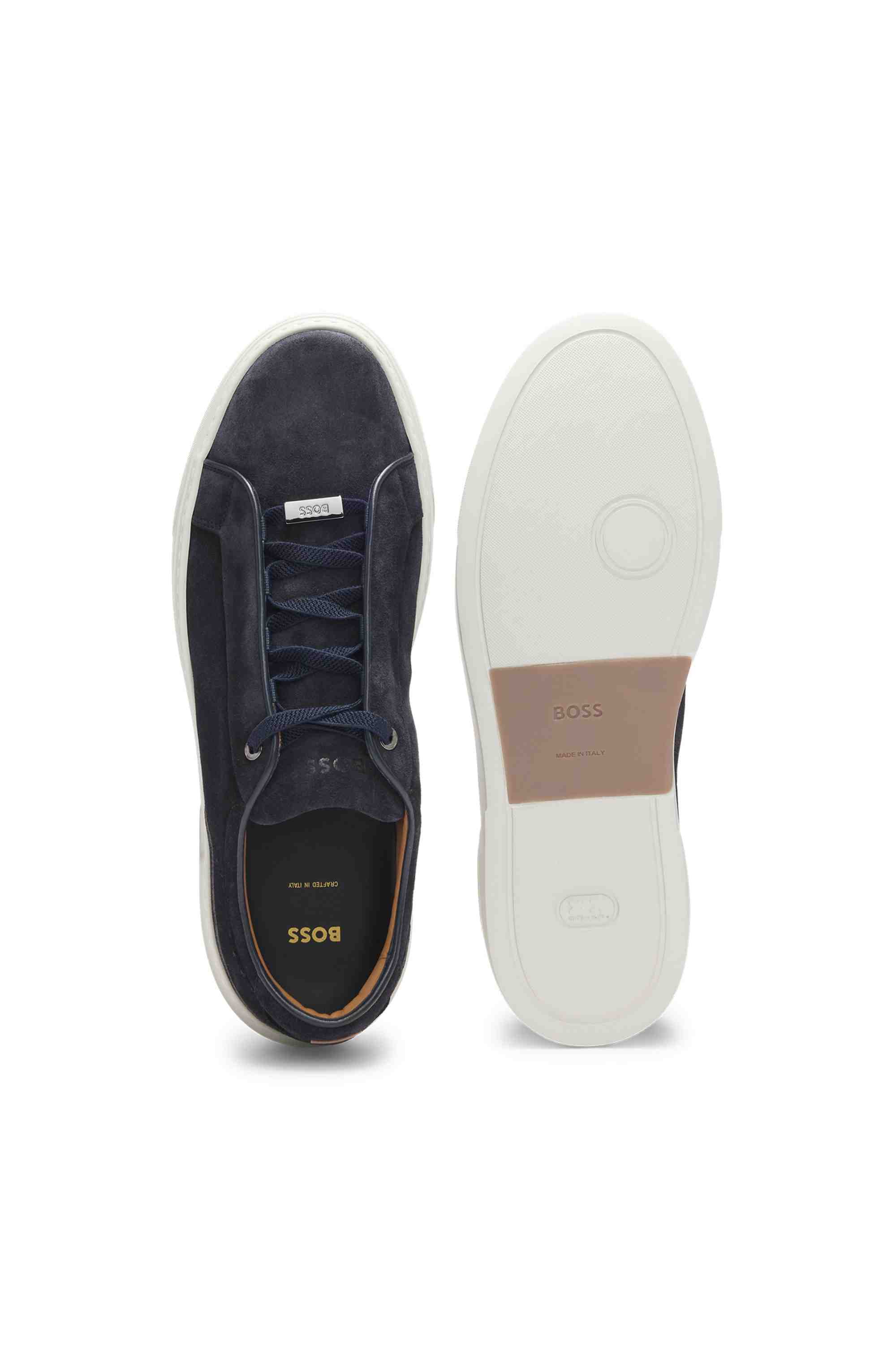 Gary trainers in suede with elastic lacing system