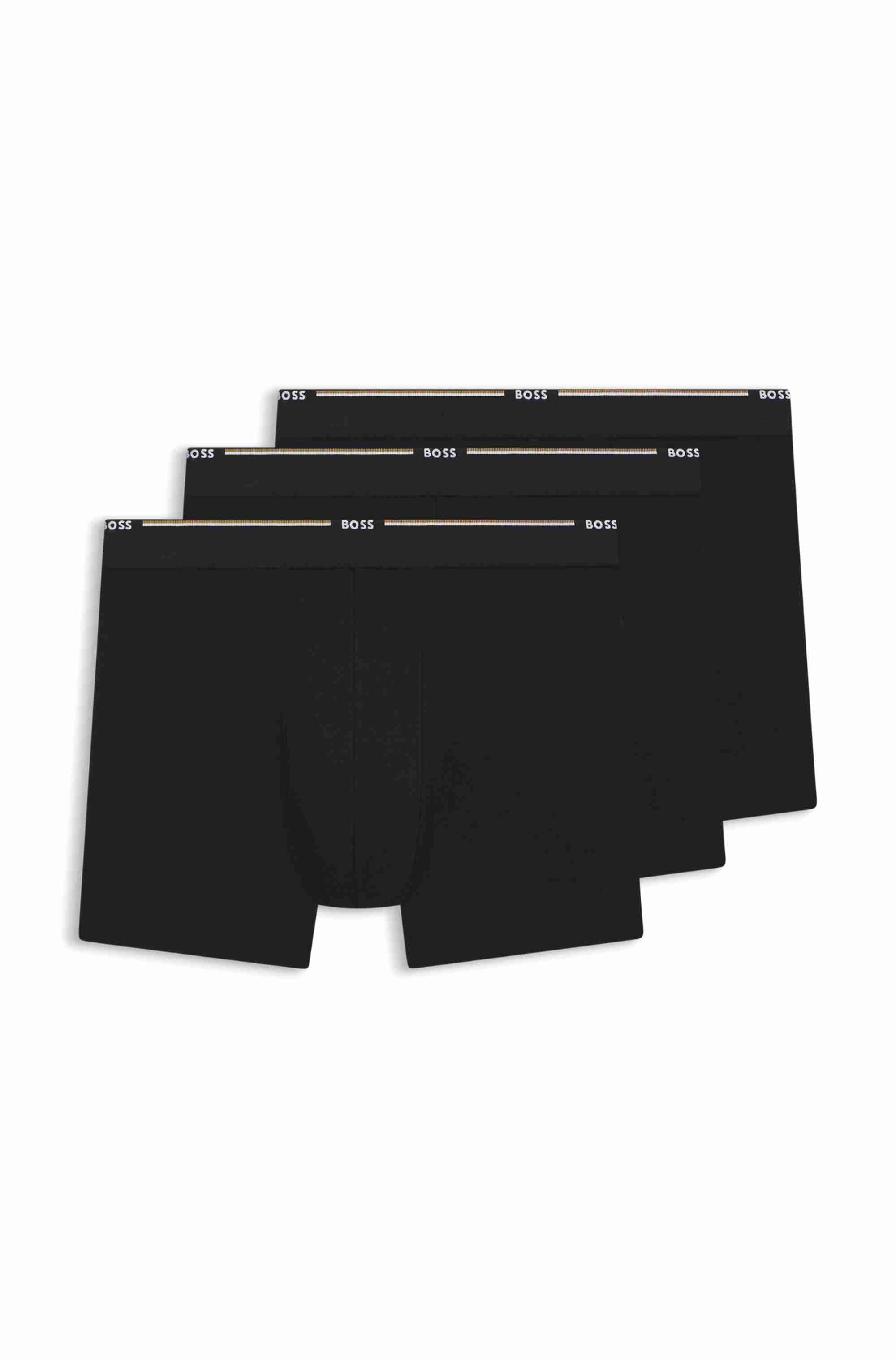 Three-pack of boxer briefs in a bamboo blend