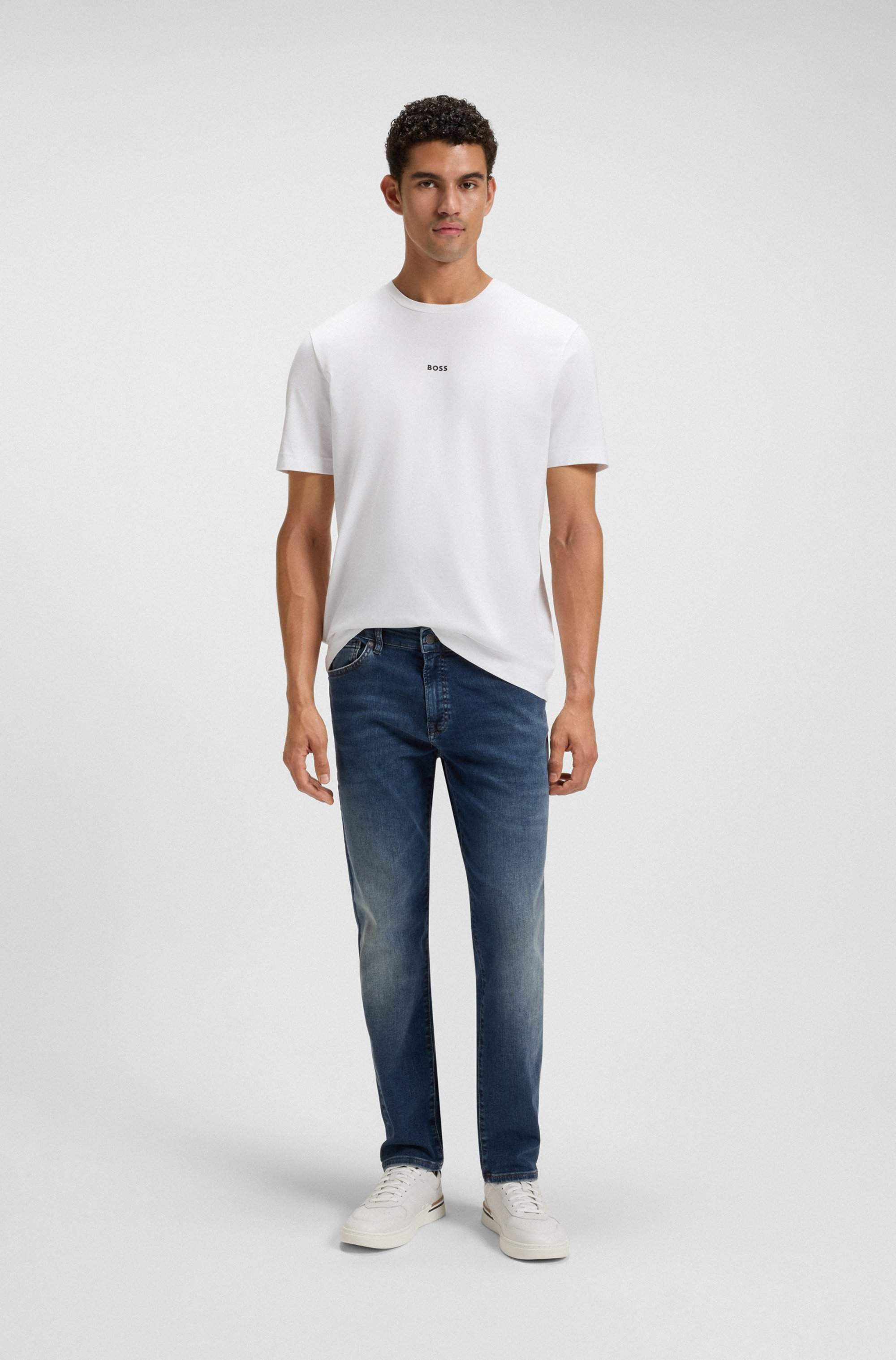 Maine regular-fit jeans in blue super-stretch denim