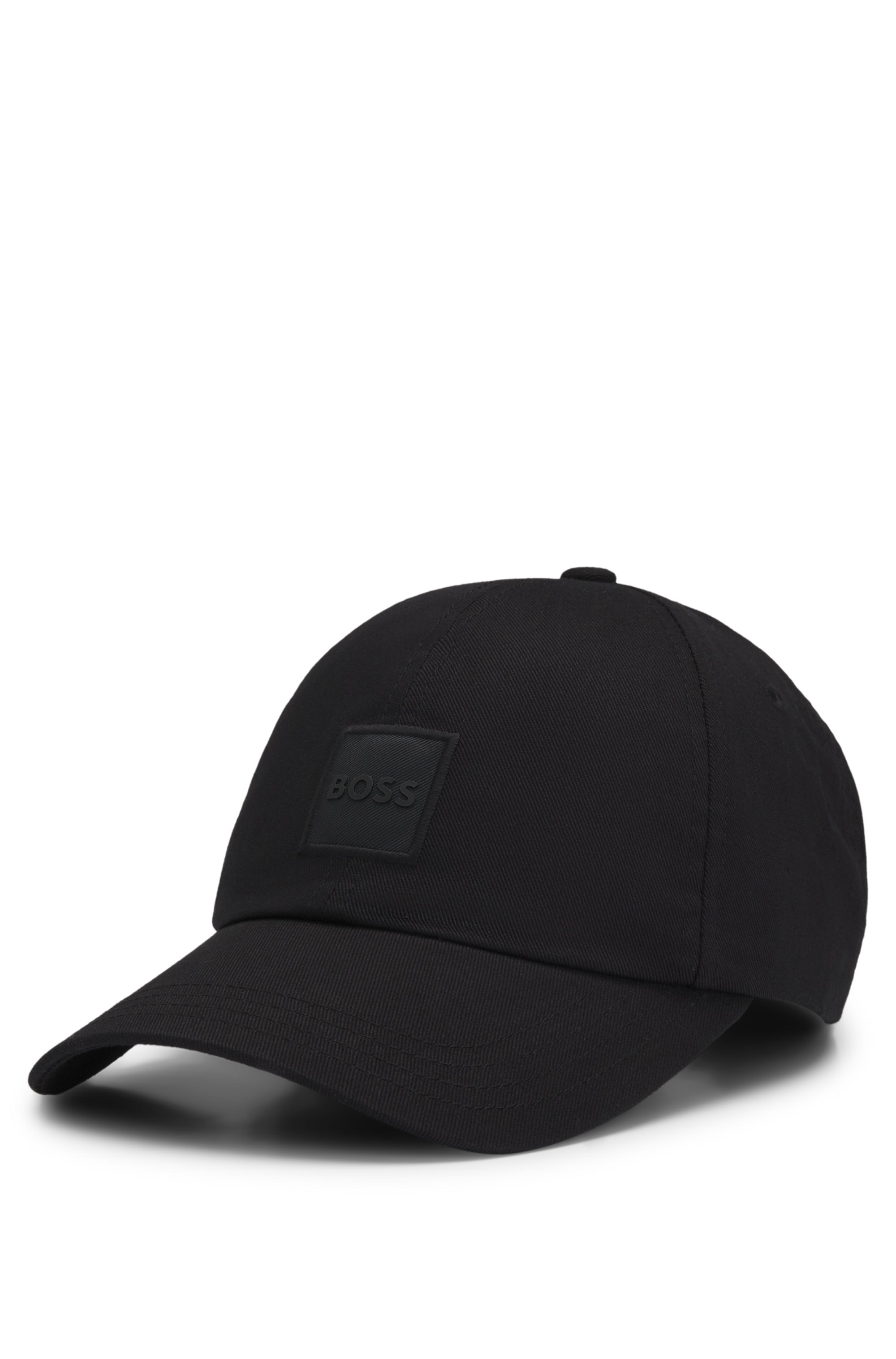 Cotton-twill cap with logo patch