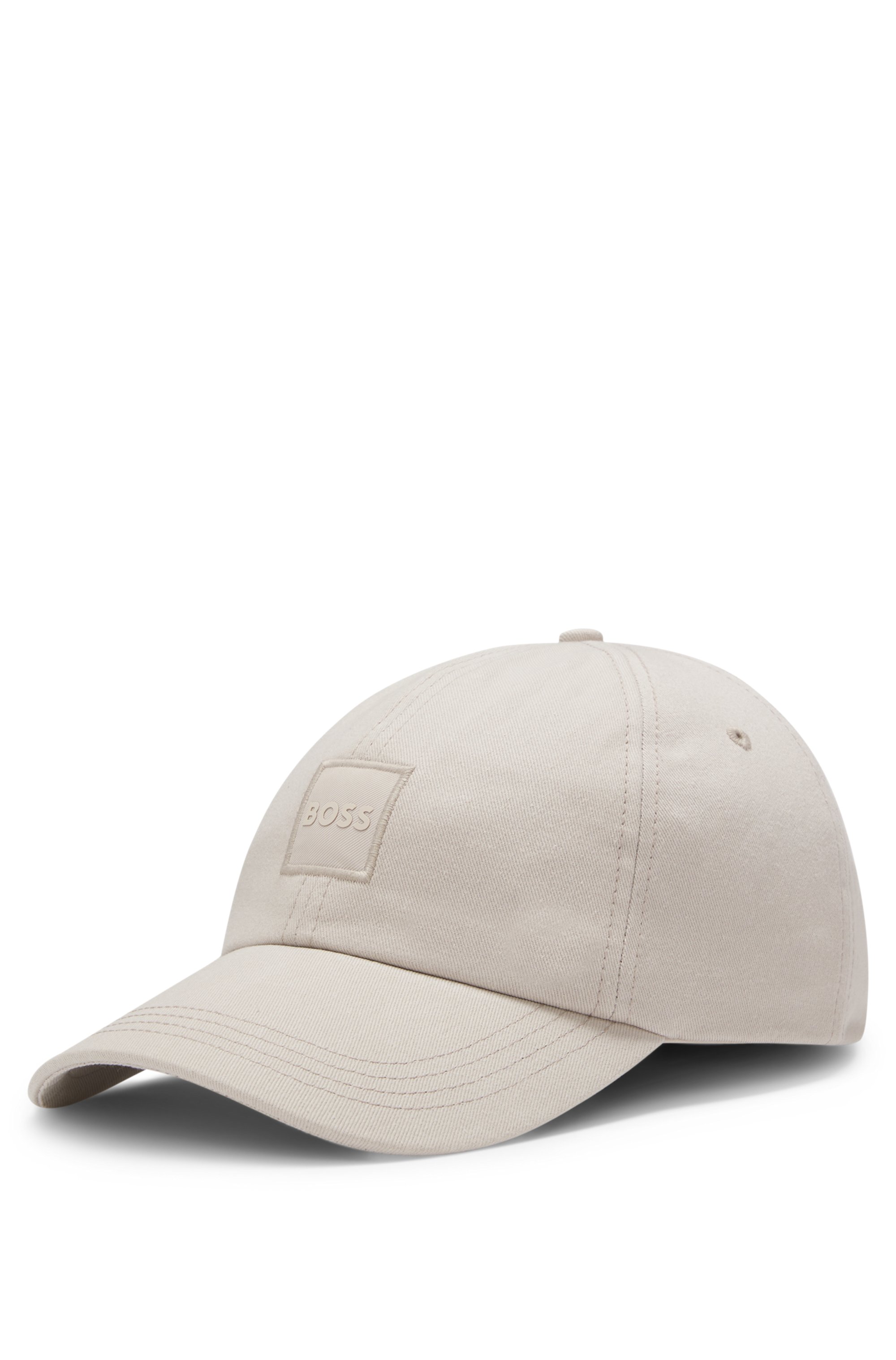 Cotton-twill cap with logo patch