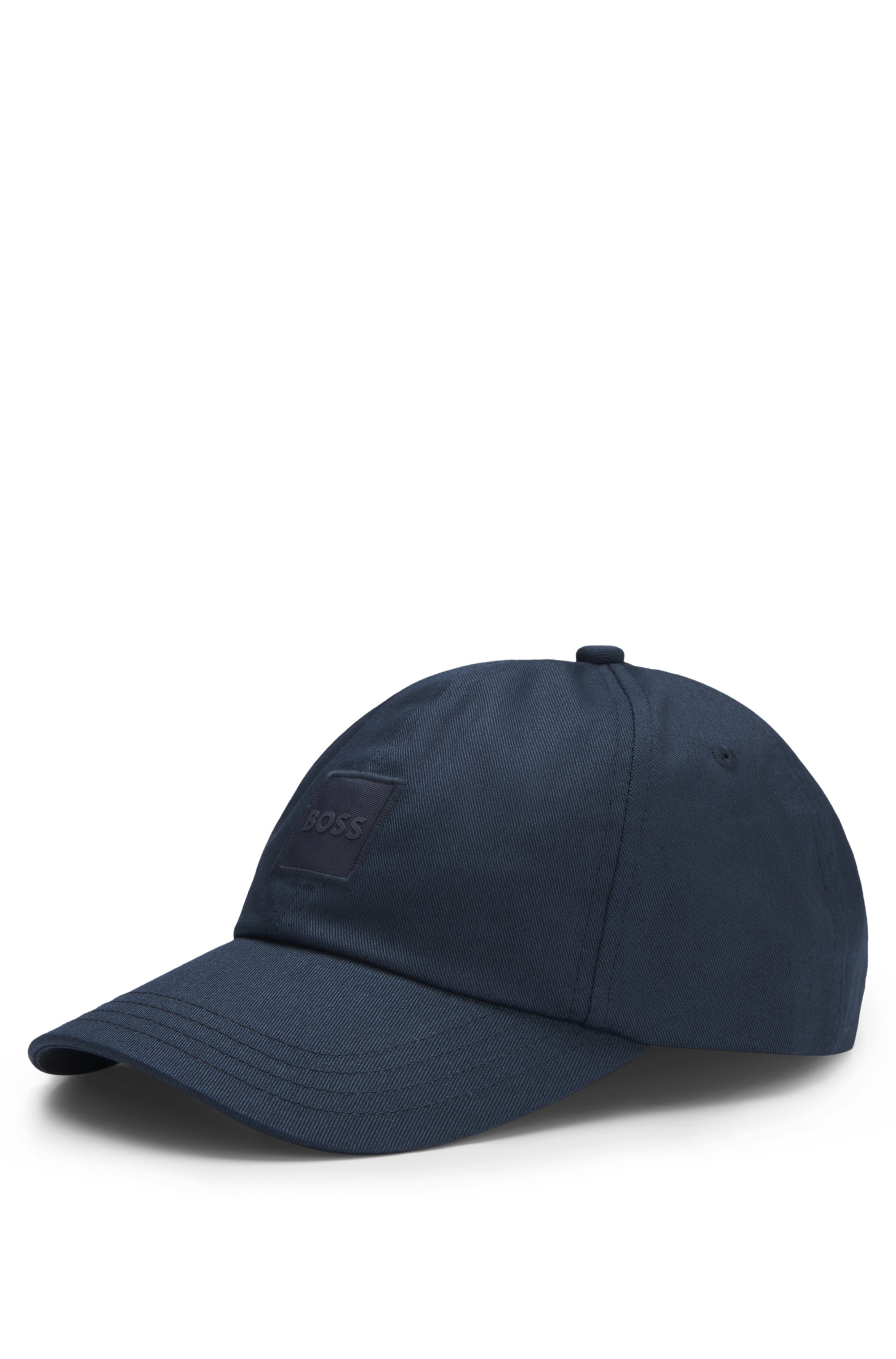Cotton-twill cap with logo patch