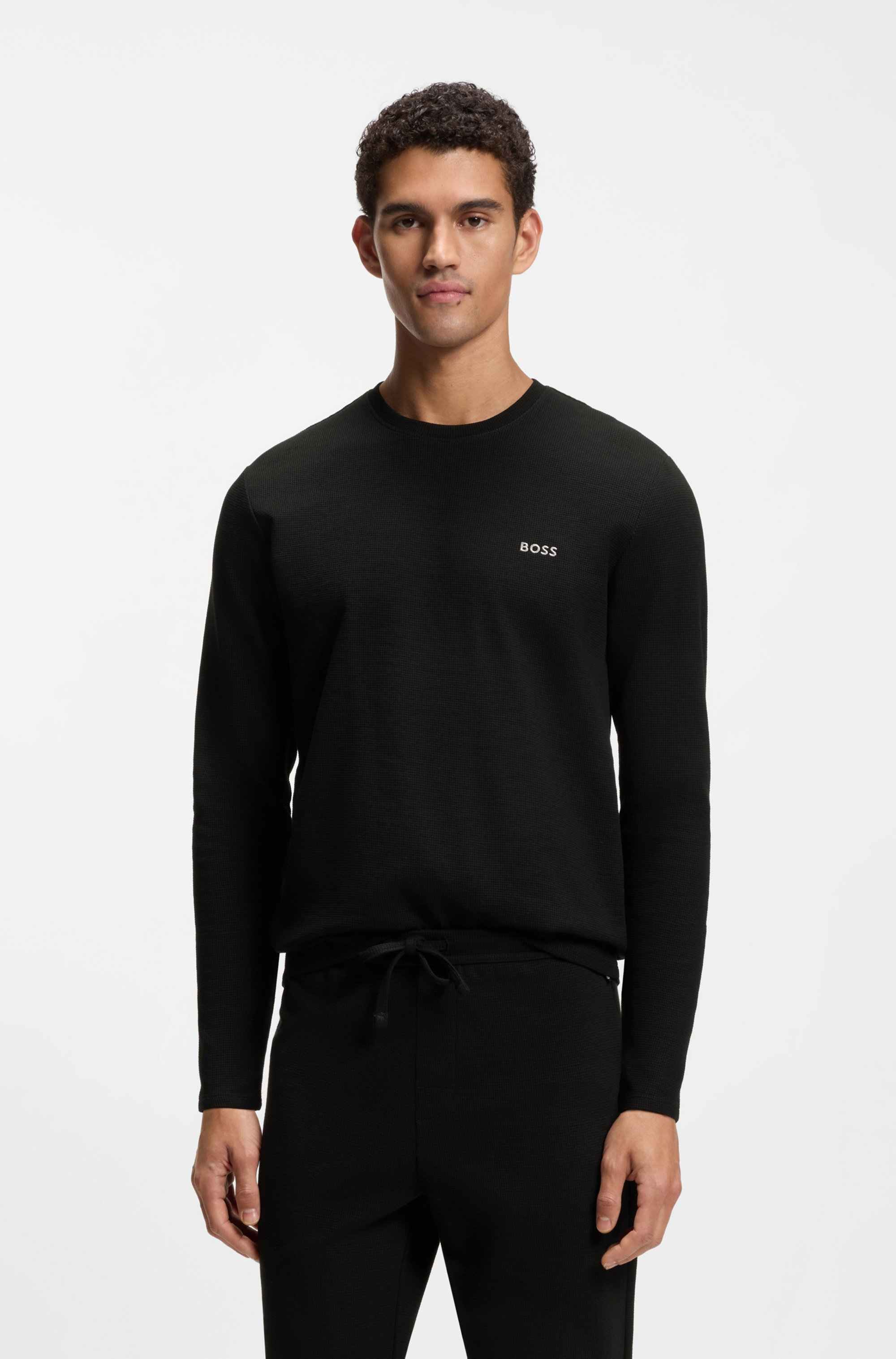 Ottoman pyjama T-shirt with embroidered logo