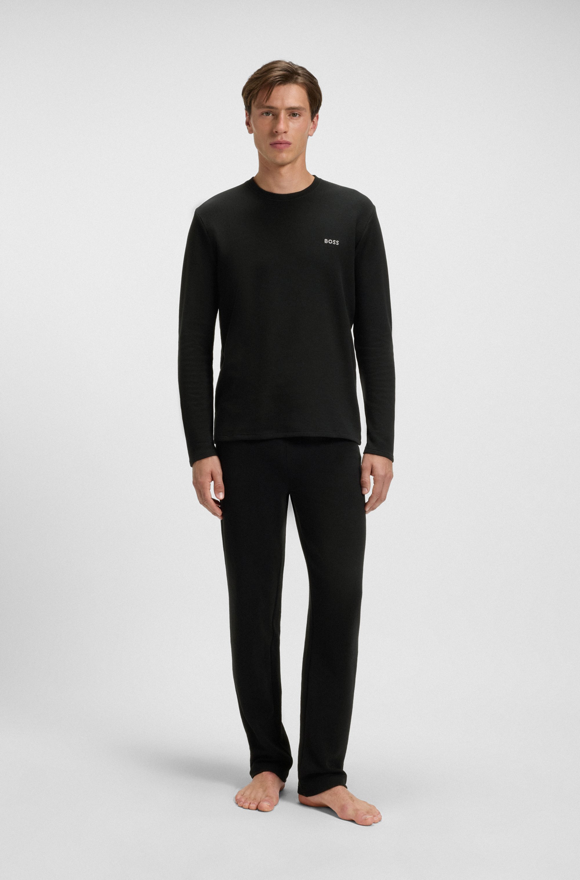 Ottoman pyjama T-shirt with embroidered logo