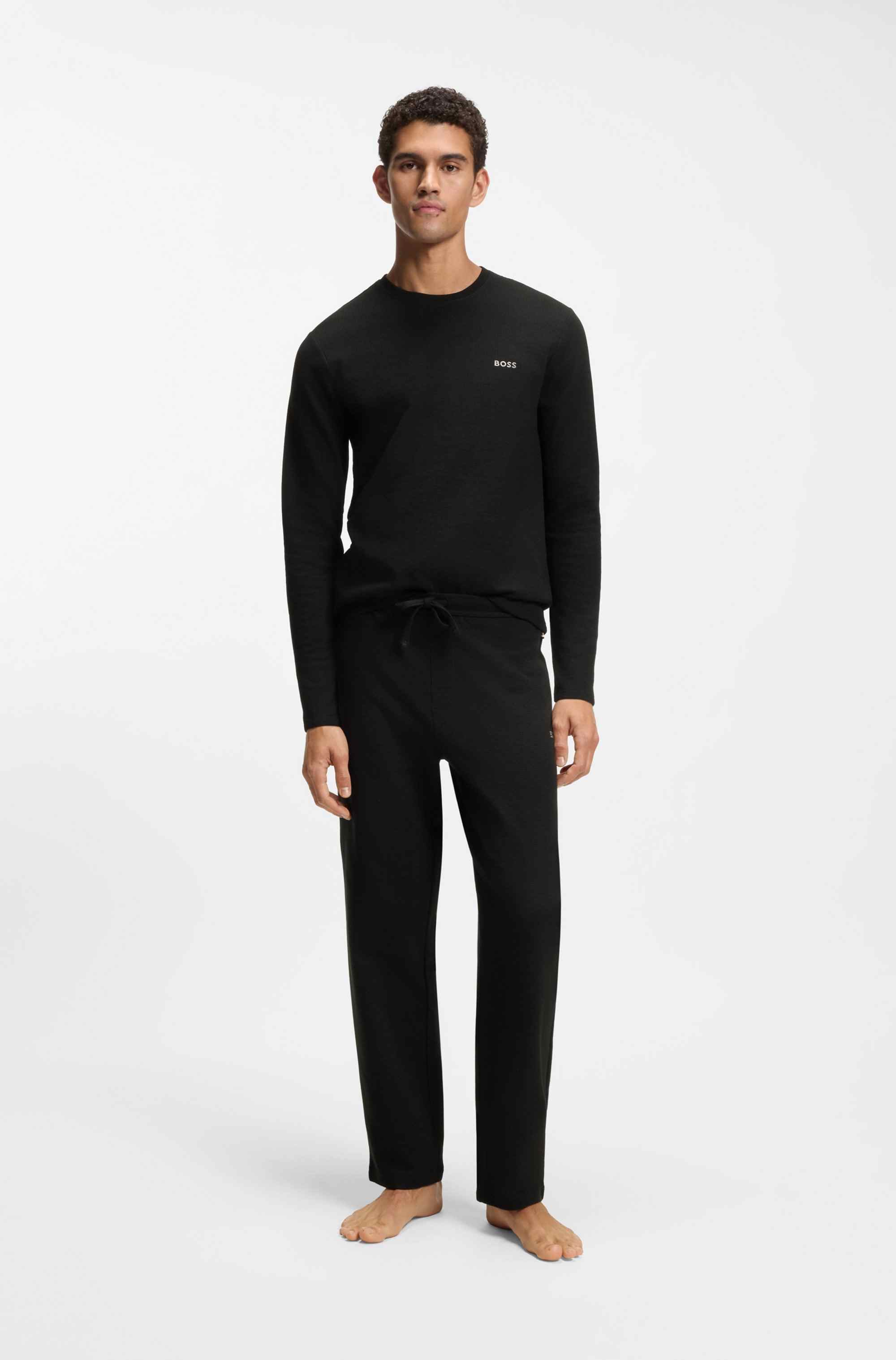 Ottoman pyjama T-shirt with embroidered logo